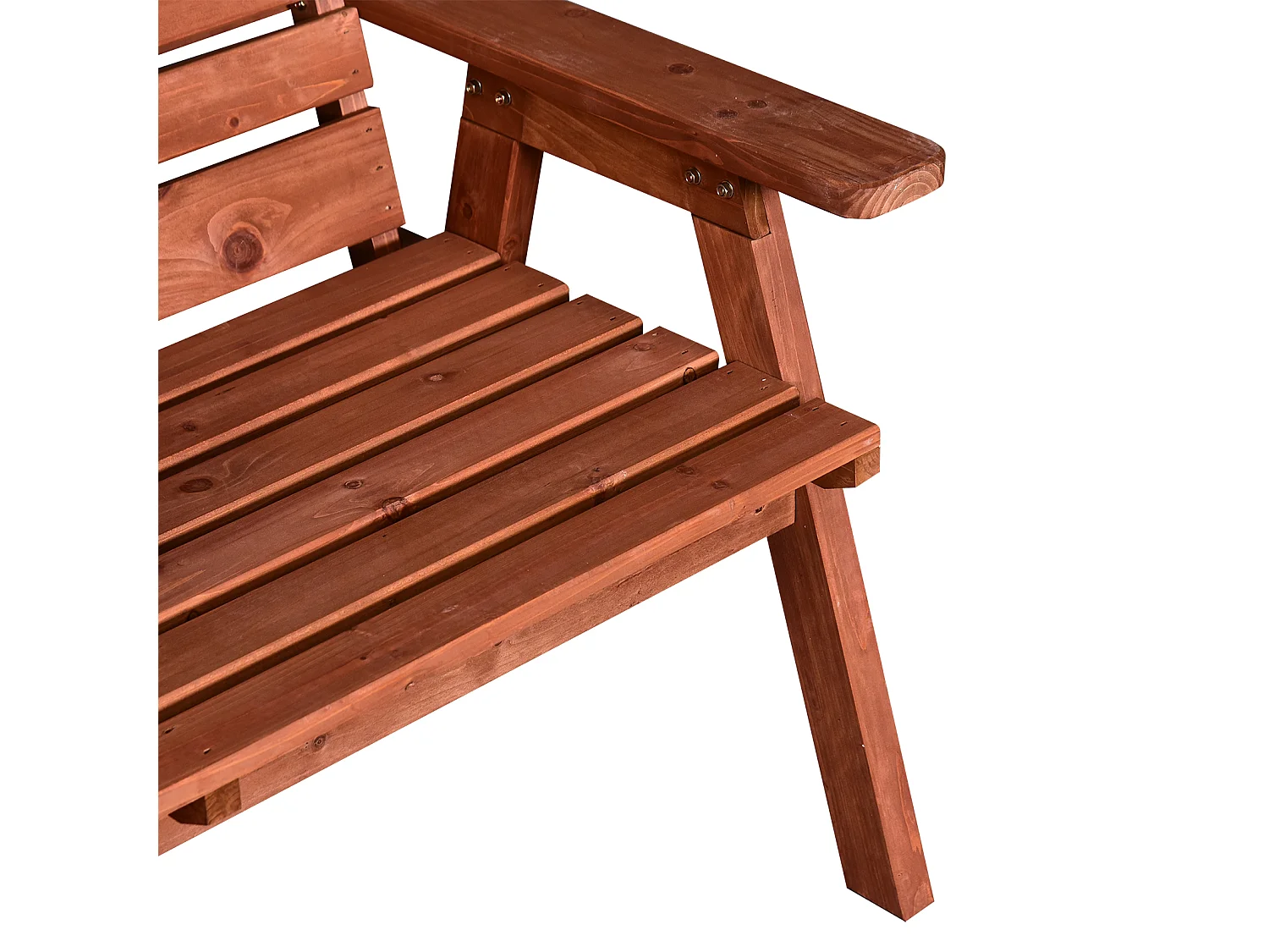 Panchina in Legno di Abete 2 3 Posti Convertibile con Tavolino Impermeabile