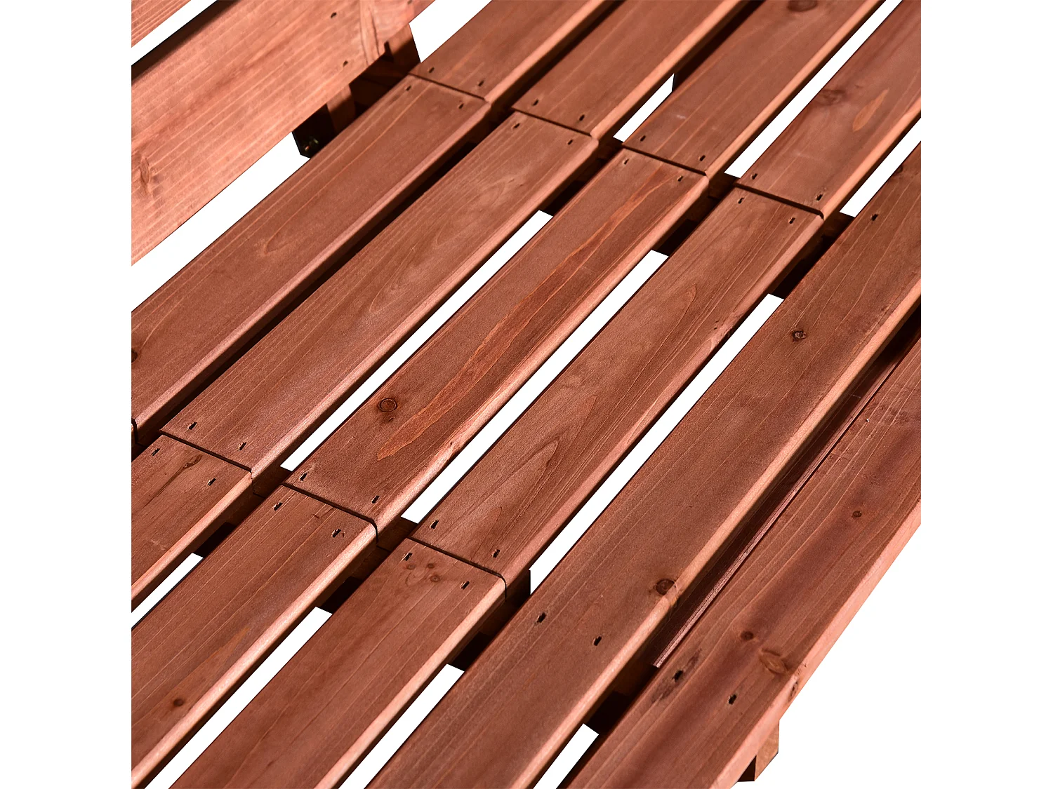 Panchina in Legno di Abete 2 3 Posti Convertibile con Tavolino Impermeabile