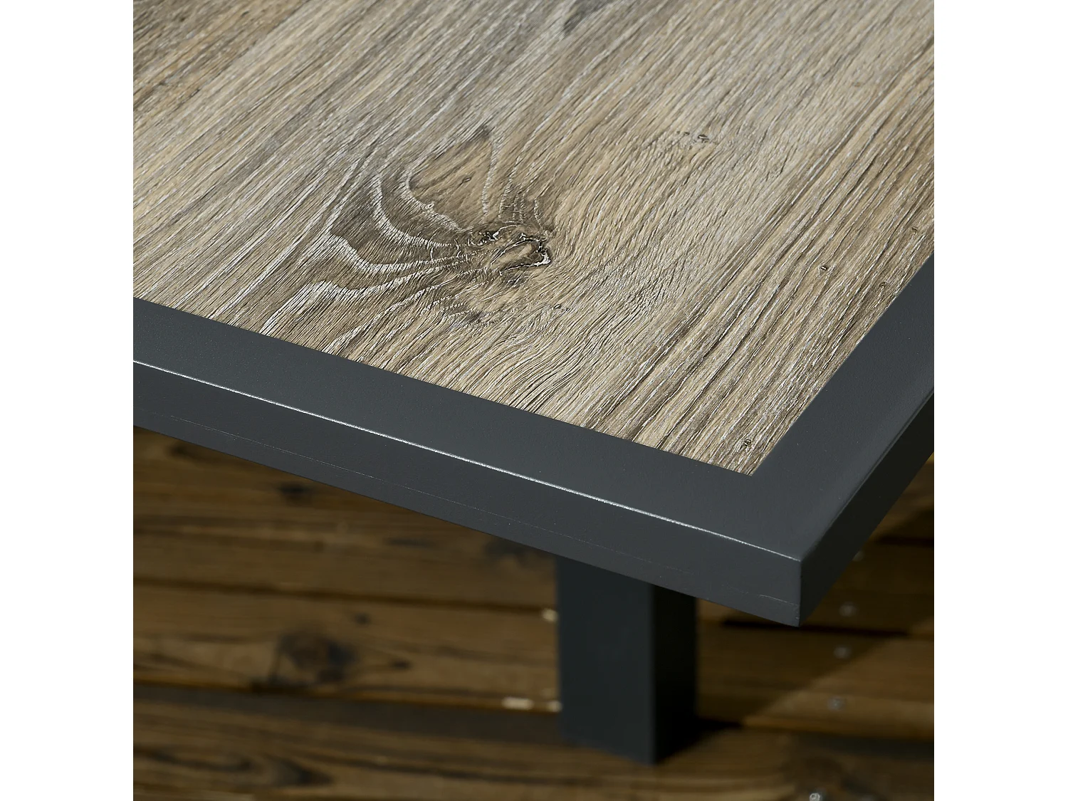 Tavolo da esterno allungabile 80/160 cm per 6 persone beige