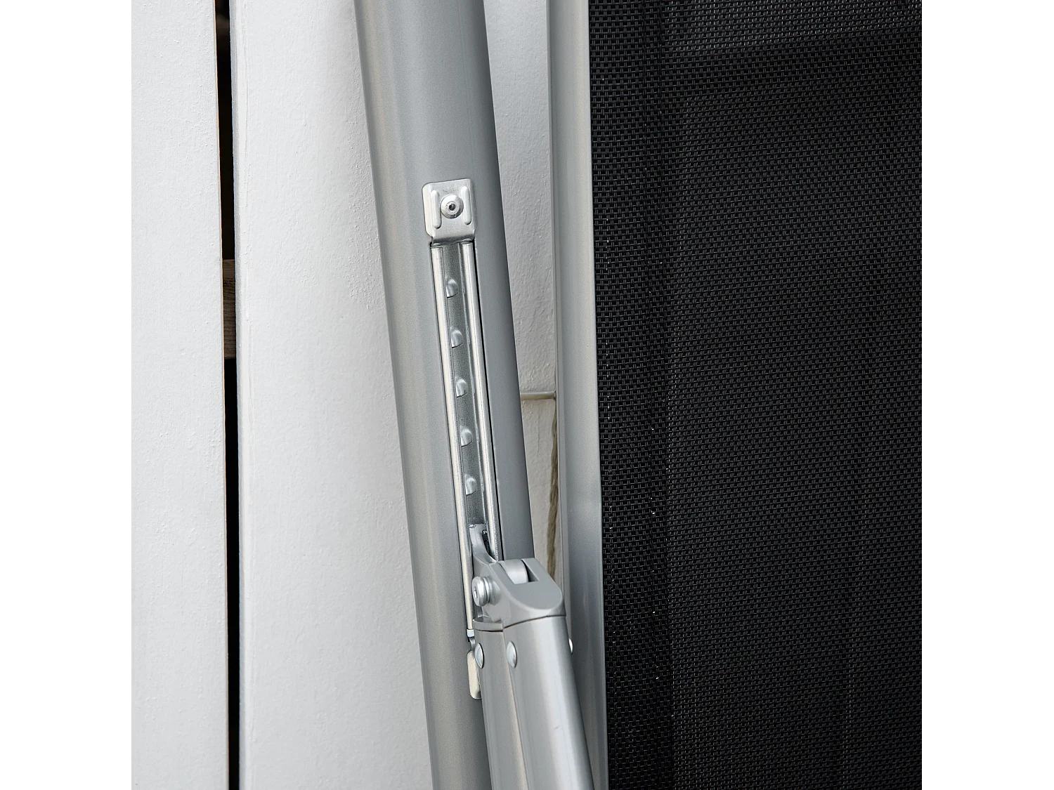 Sedia Pieghevole da Giardino con Schienale Regolabile in Alluminio e Texteline