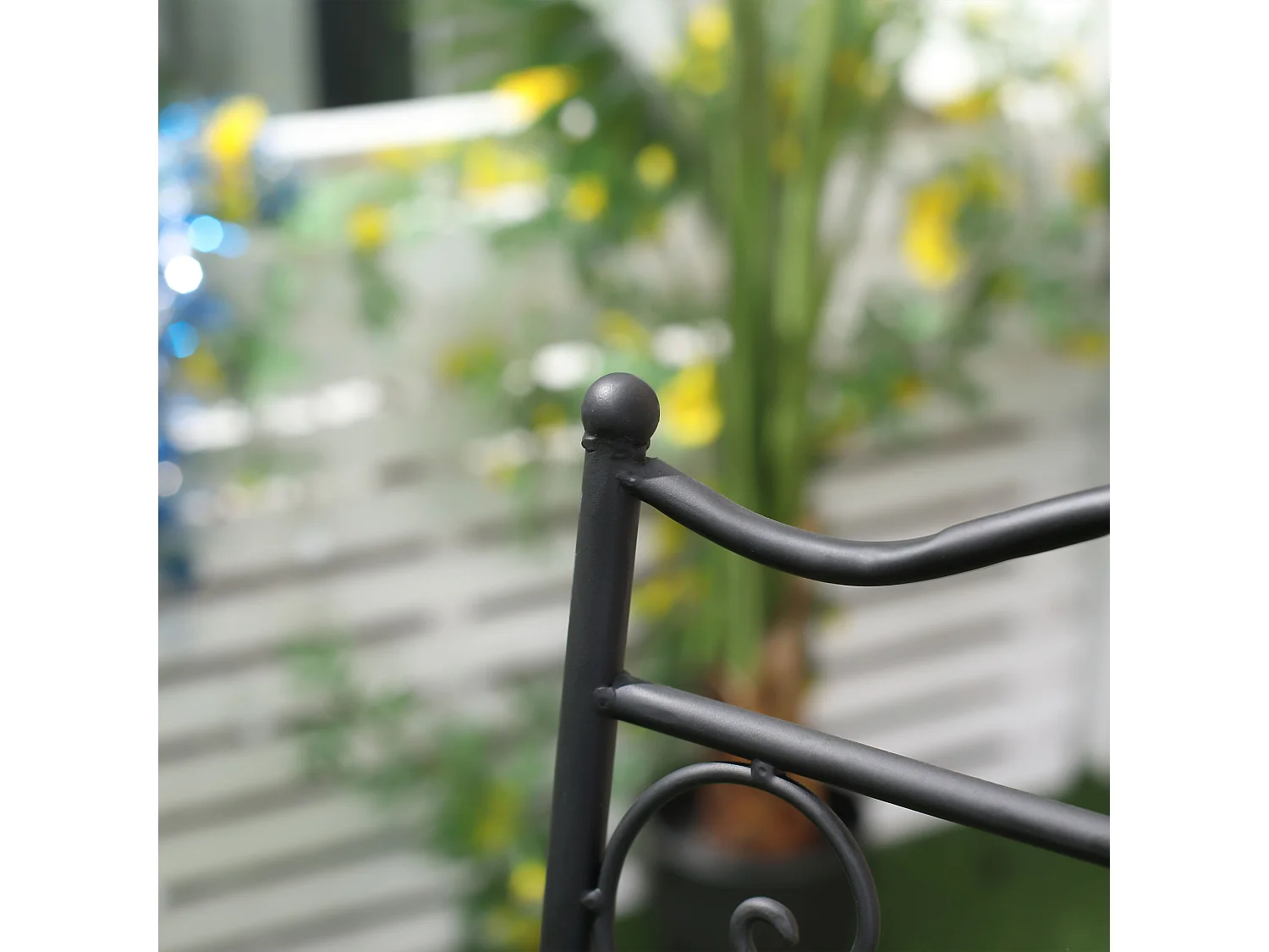 Set da giardino 3 pezzi tavolino 2 sedie pieghevoli e mosaico