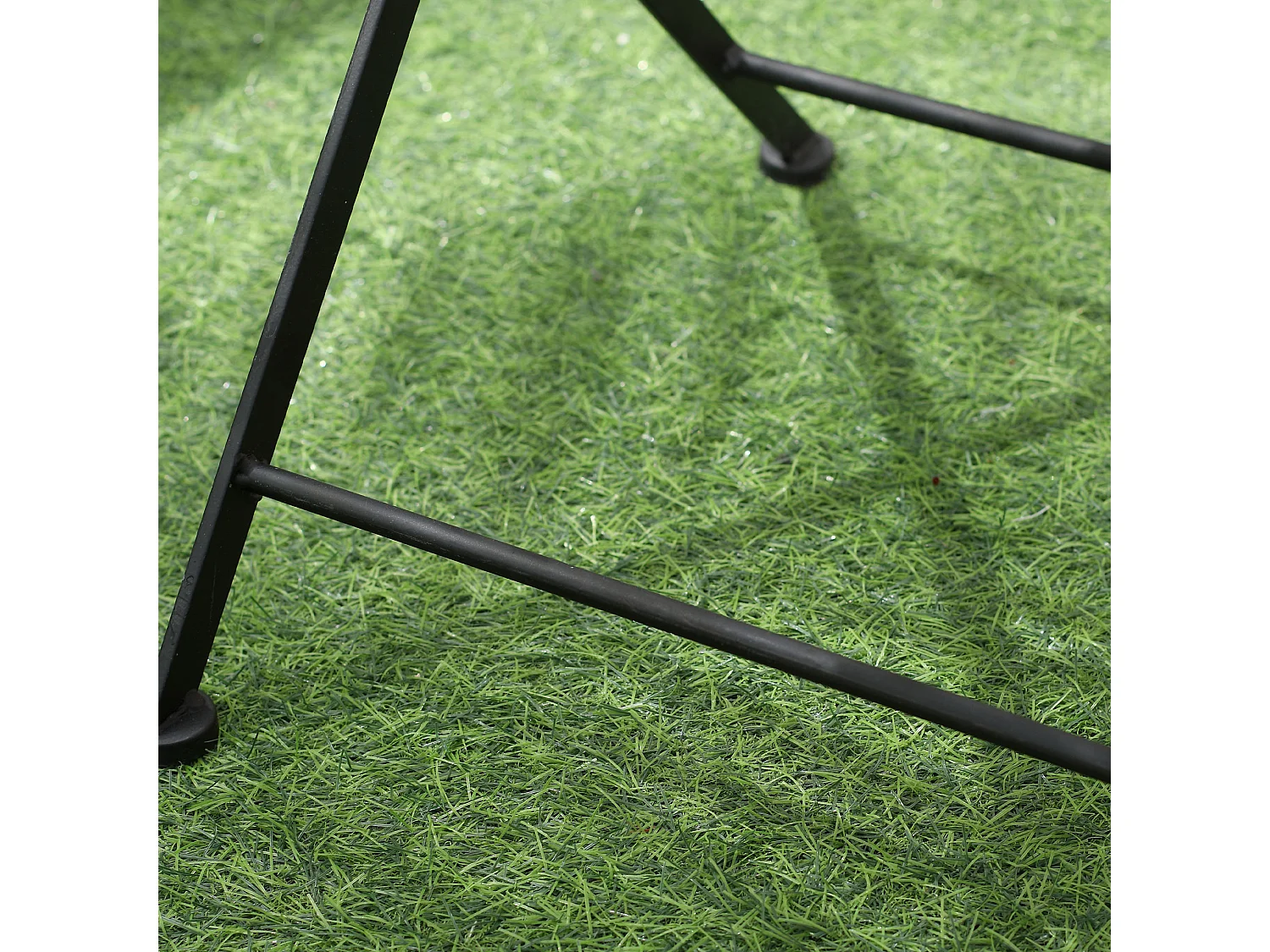 Set da giardino 3 pezzi tavolino 2 sedie pieghevoli e mosaico