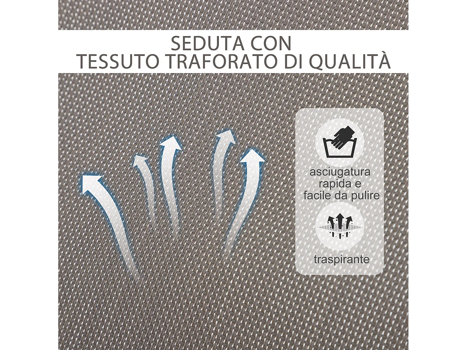 Sedia a Dondolo Design Moderno per Interni ed Esterni in Texteline