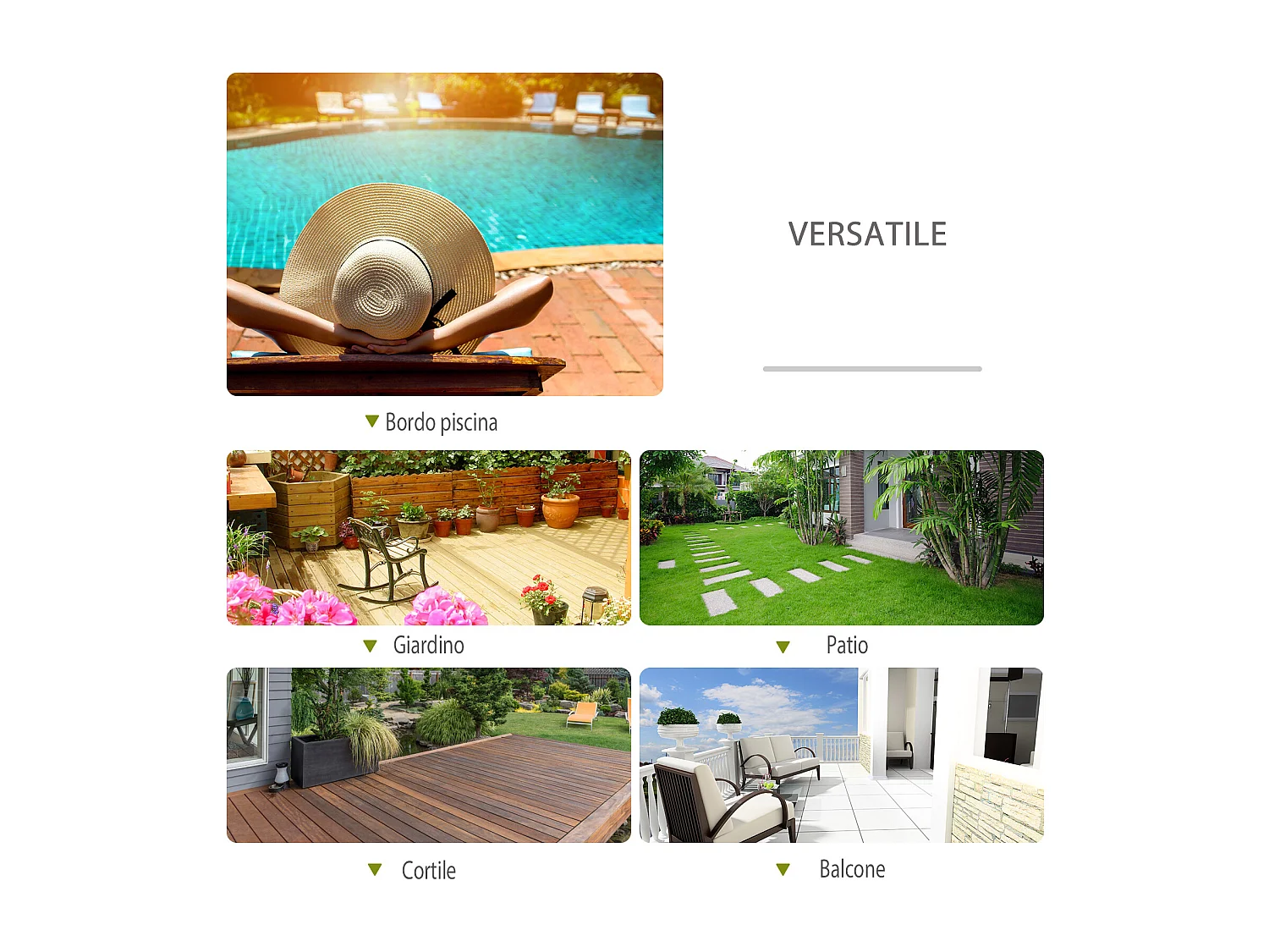 Sedia a Dondolo Design Moderno per Interni ed Esterni in Texteline