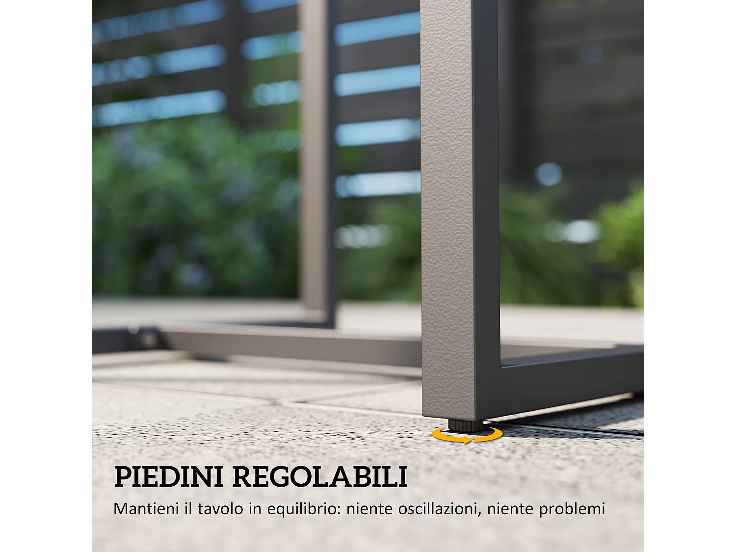 Salotto da giardino in rattan con 2 poltrone e tavolino nero