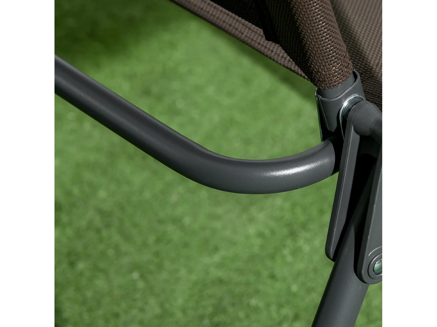 Set da giardino 3 pz con 2 sedie e tavolino da caffè marrone