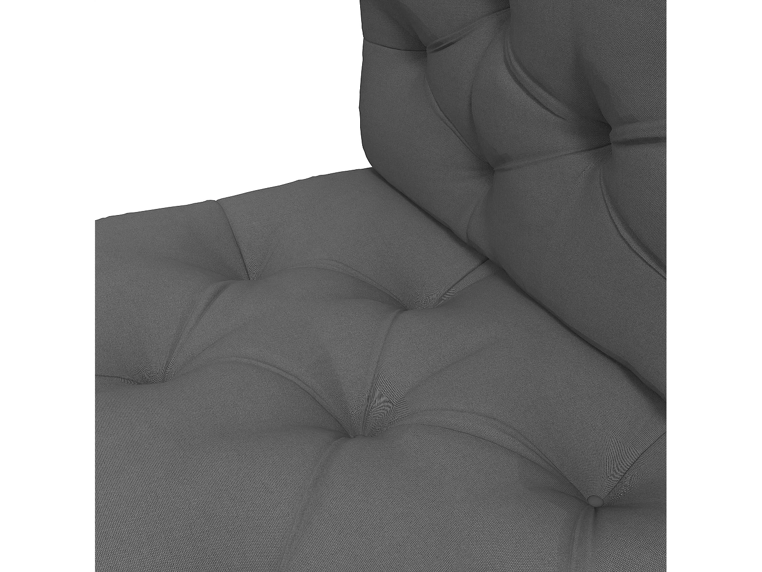 Cuscini da giardino in poliestere per divani e pallet grigio