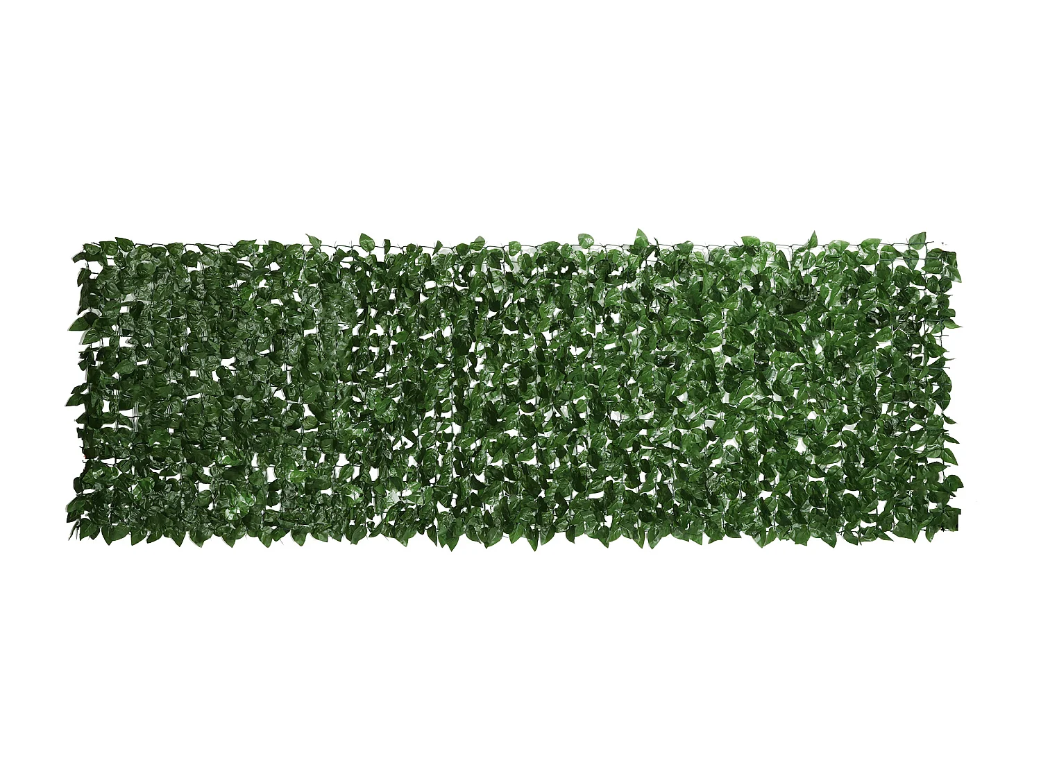 Siepe artificiale arrotolabile in seta e pe 3x1 m verde scuro