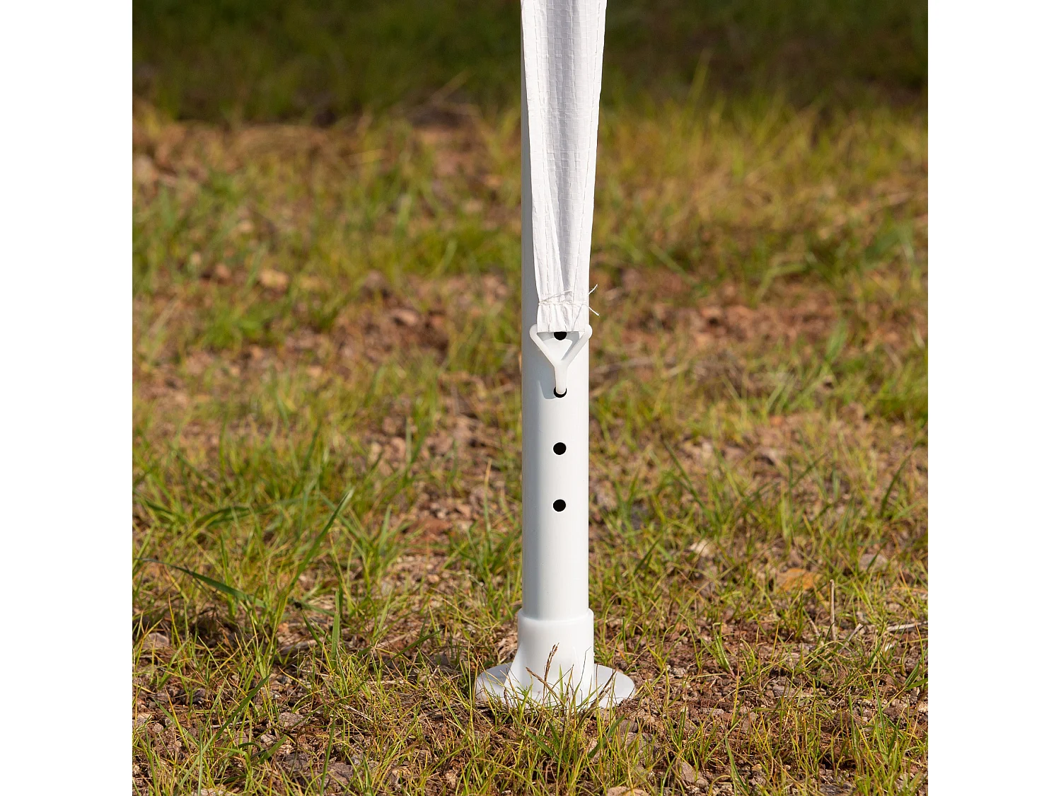 Gazebo da giardino per feste 6x3 m con zanzariere bianco