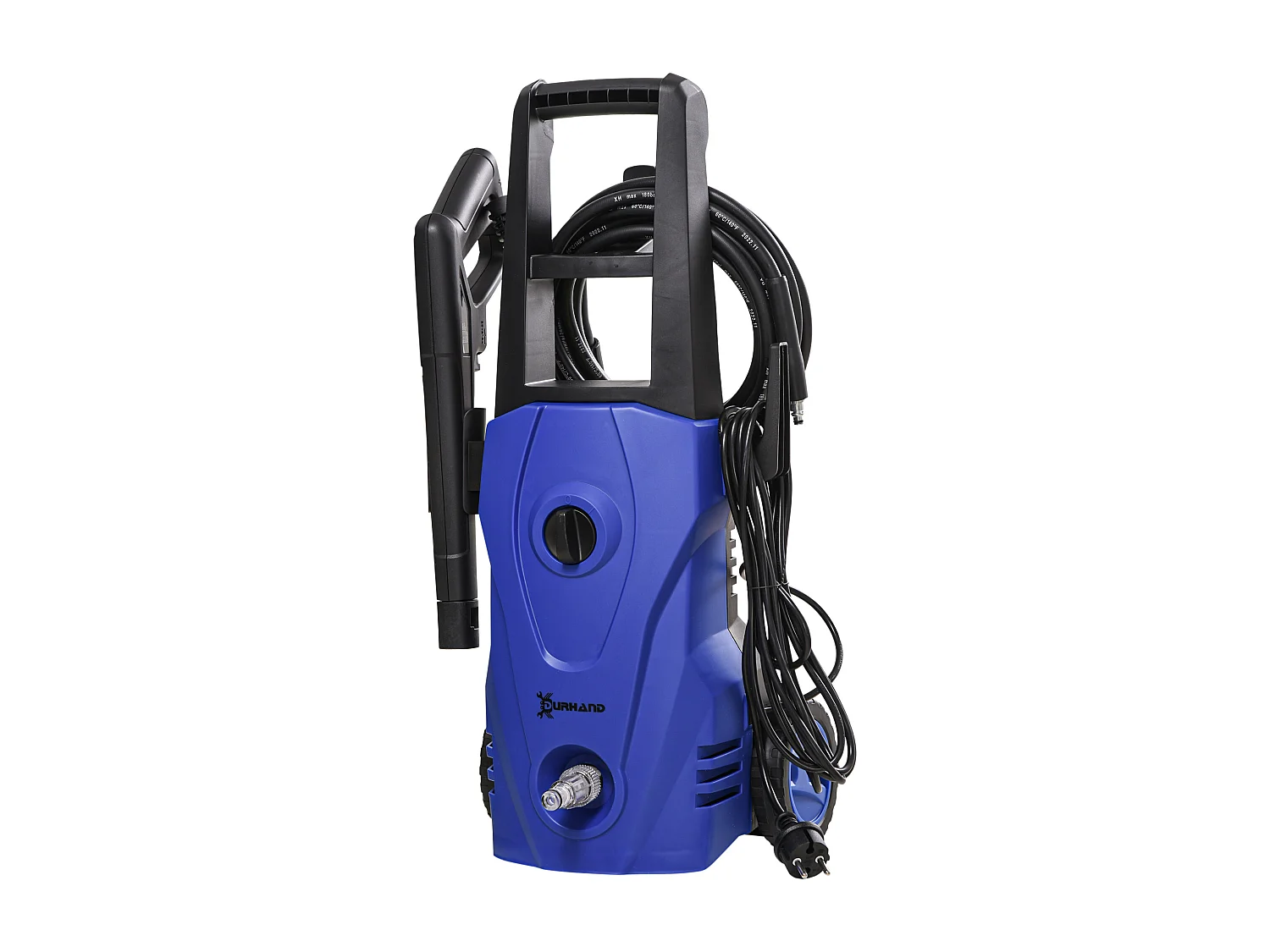 Idropulitrice ad alta pressione 1600w pieghevole blu e nera