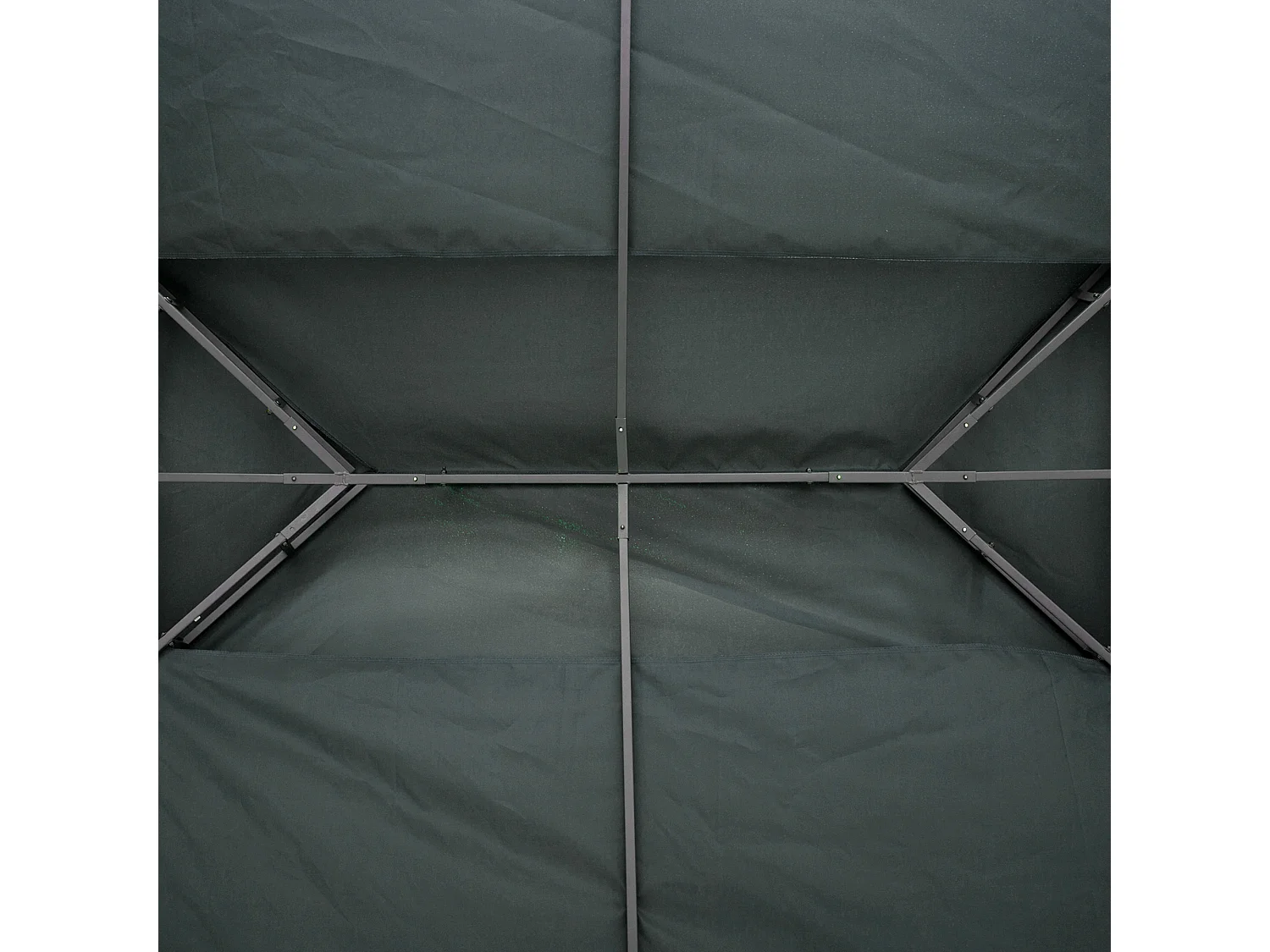 Copertura per gazebo 4x3 a 2 livelli con cinghie grigio antracite