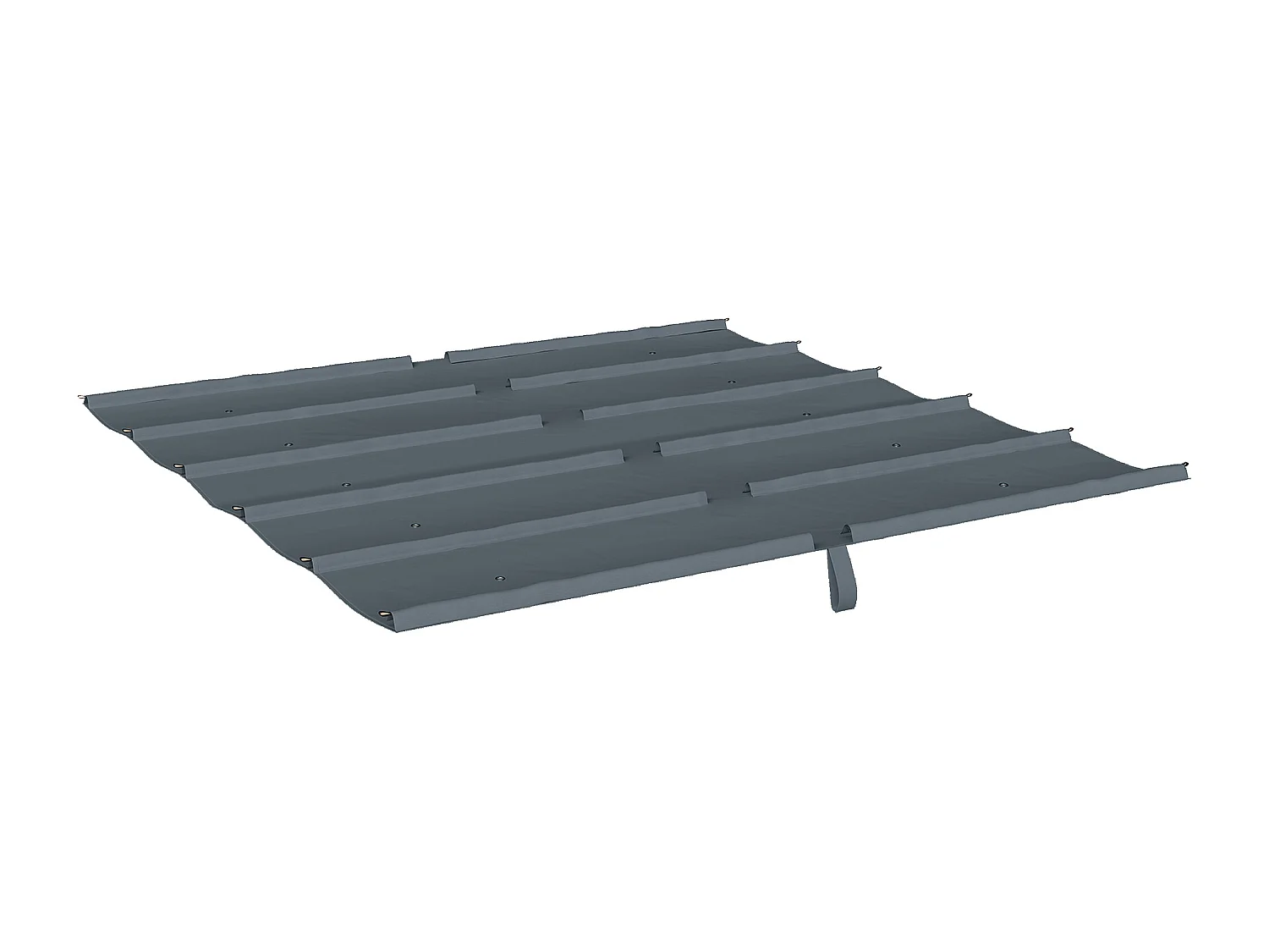 Telo di ricambio per pergola 3x3 m in poliestere uv30+ grigio