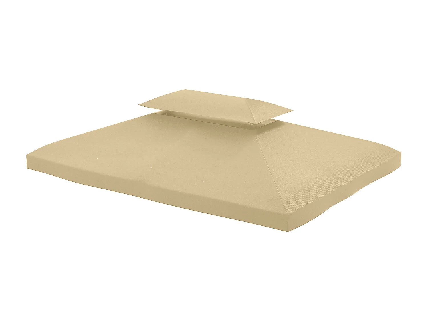 Tetto di ricambio per gazebo da giardino 4x3m in poliestere crema