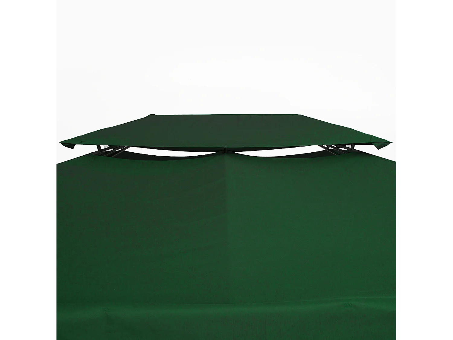 Copertura per gazebo 4x3 di ricambio a 2 livelli con cinghie verde