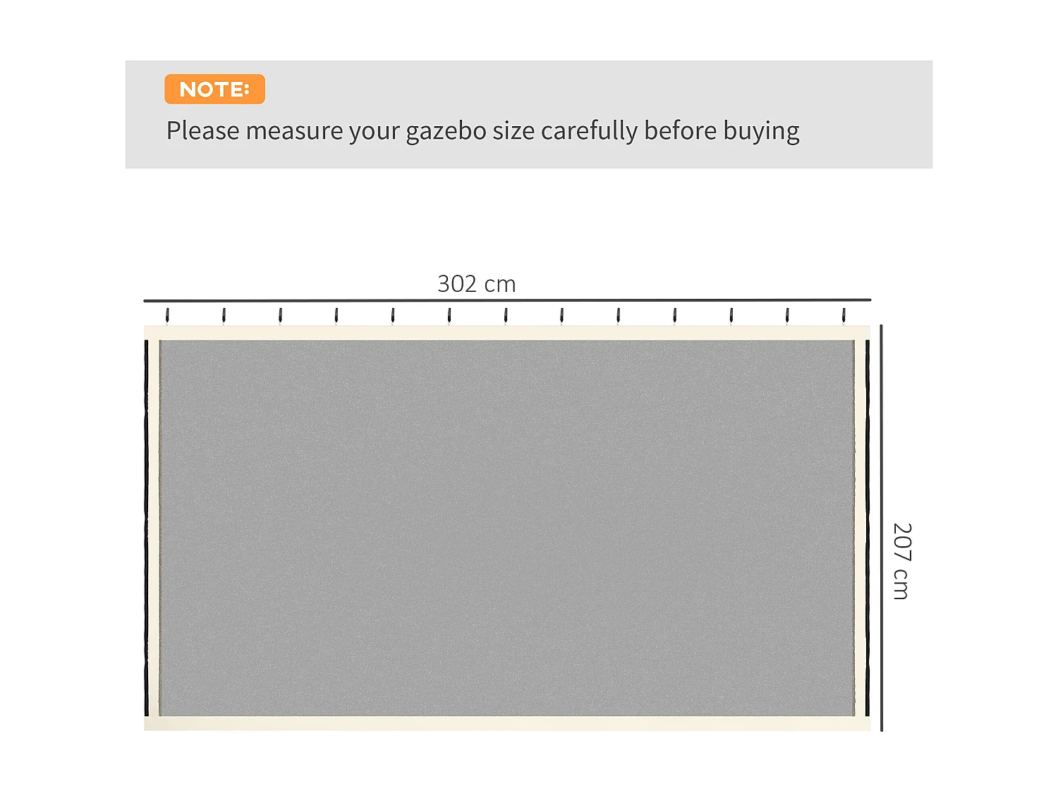 Tende zanzariera per gazebo ricambio universale nero e beige