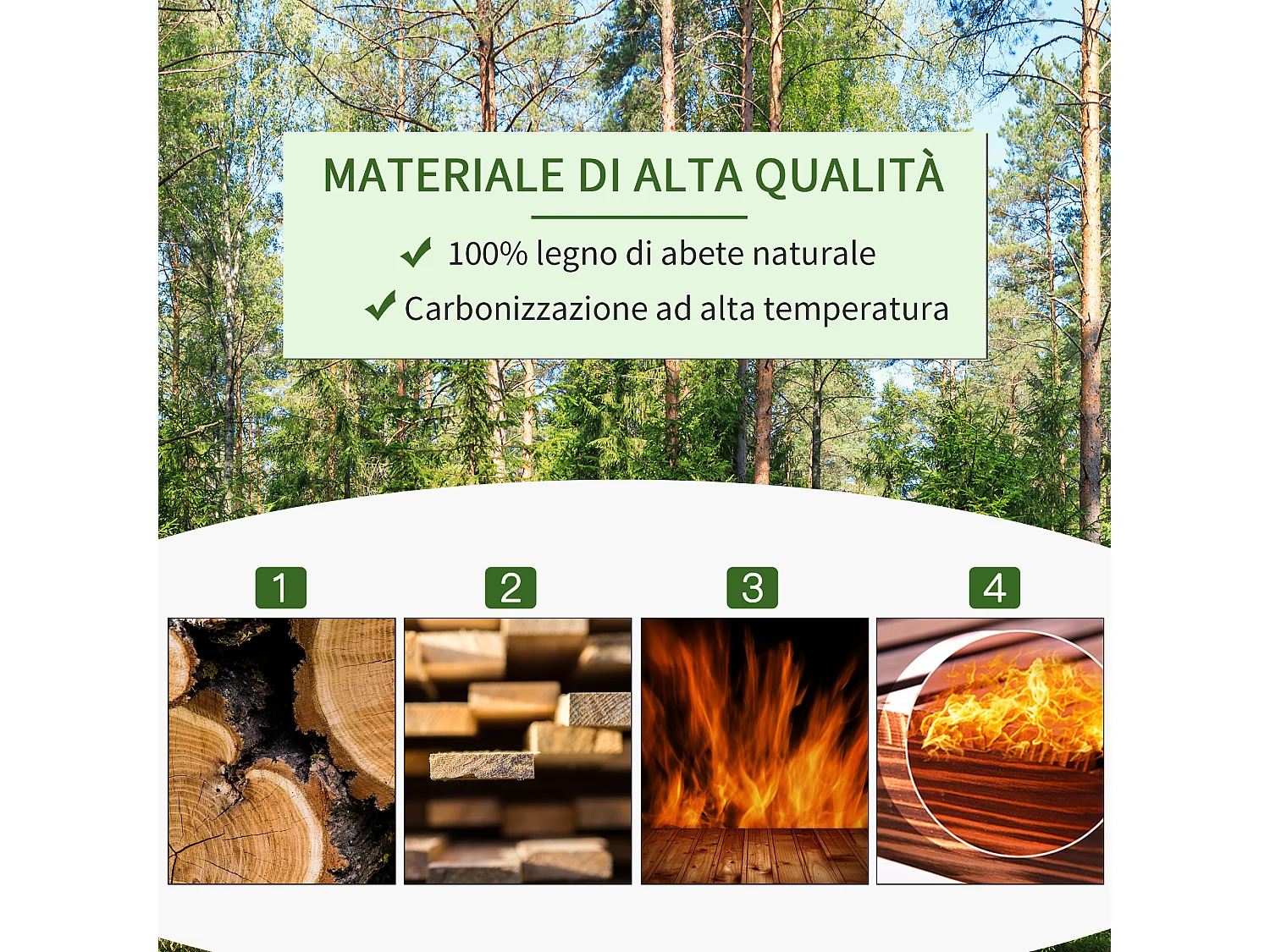 Scaffale porta piante da esterno a 3 ripiani in legno di abete portavasi da interno ed esterno fioriera da balcone 80x40x148cm