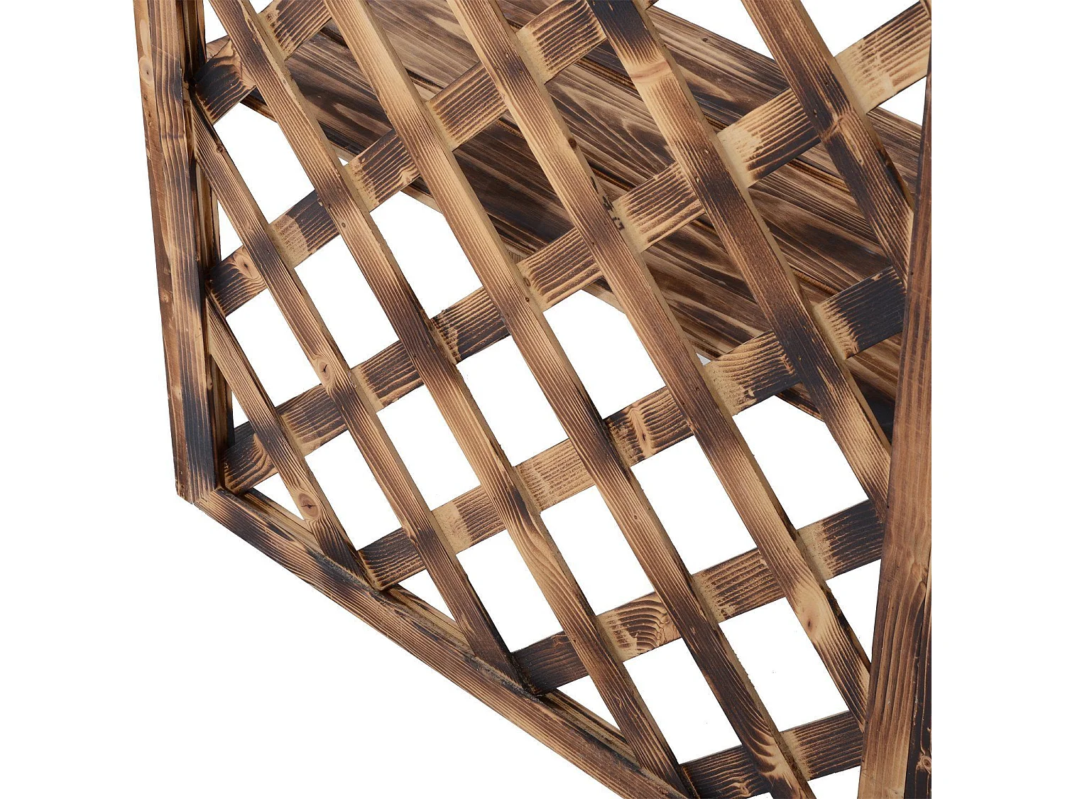 Scaffale porta piante da esterno a 3 ripiani in legno di abete portavasi da interno ed esterno fioriera da balcone 80x40x148cm