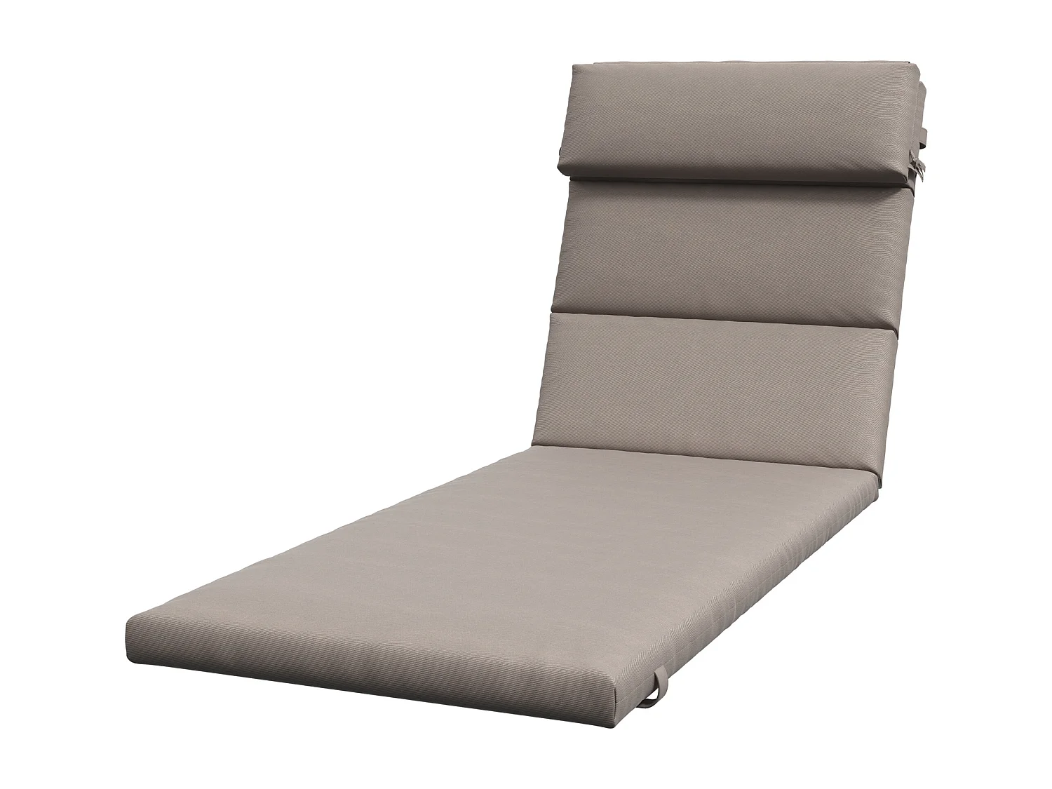 Cuscino per lettino prendisole imbottito con lacci, grigio scuro