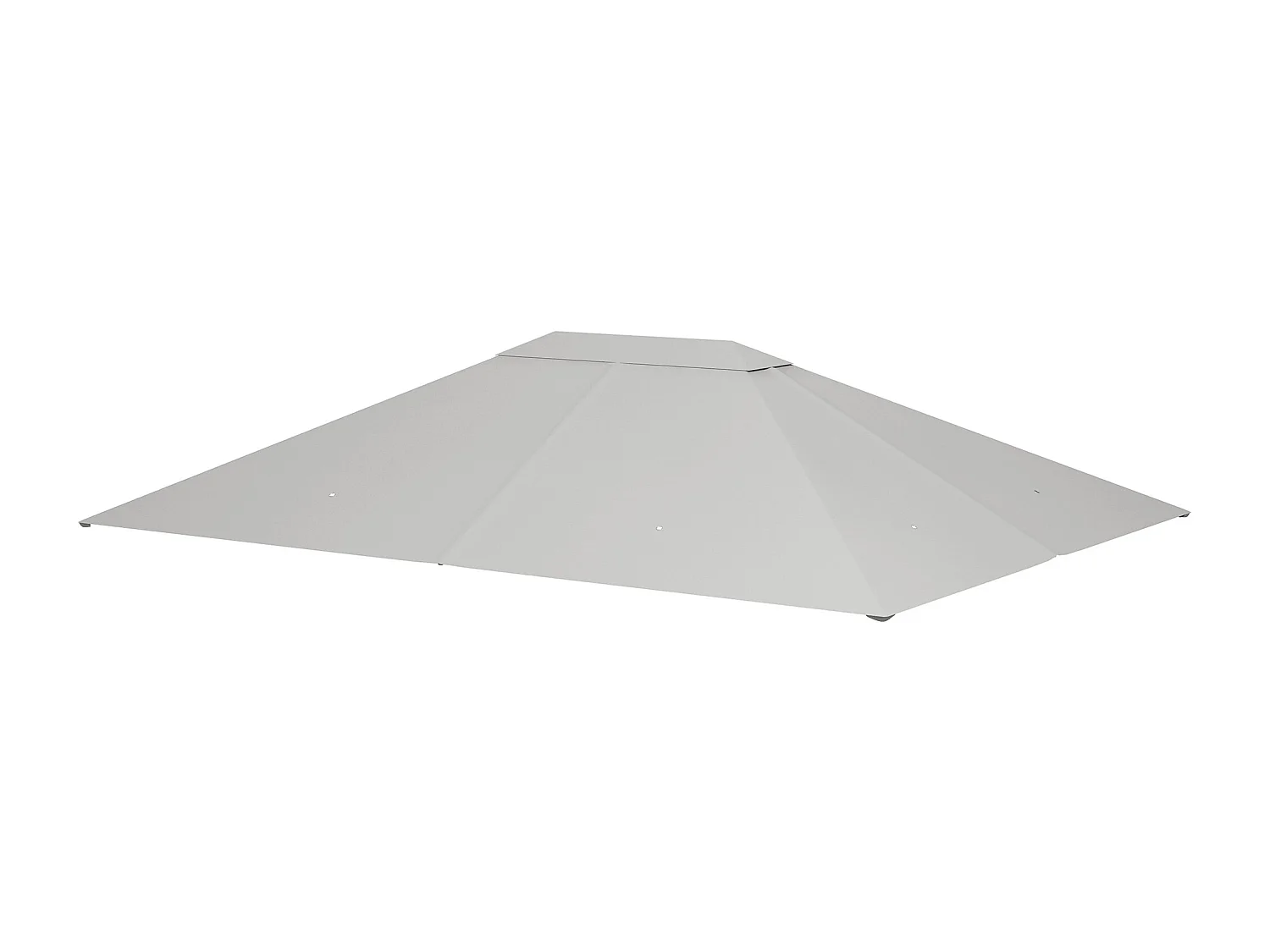 Tetto di ricambio per gazebo 4x3m anti uv in poliestere grigio chiaro