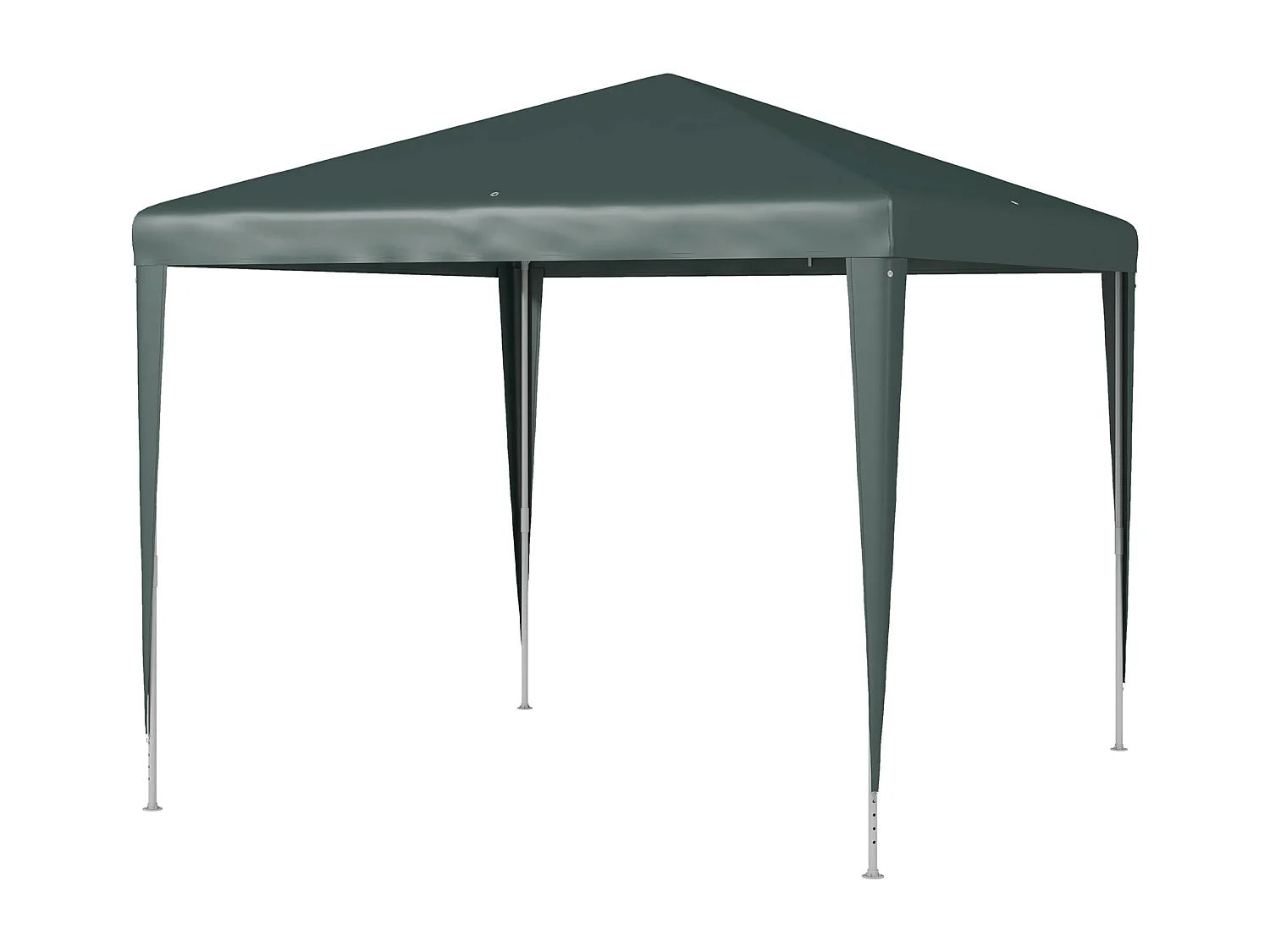 Gazebo da giardino con viti e corde in acciaio pe verde scuro