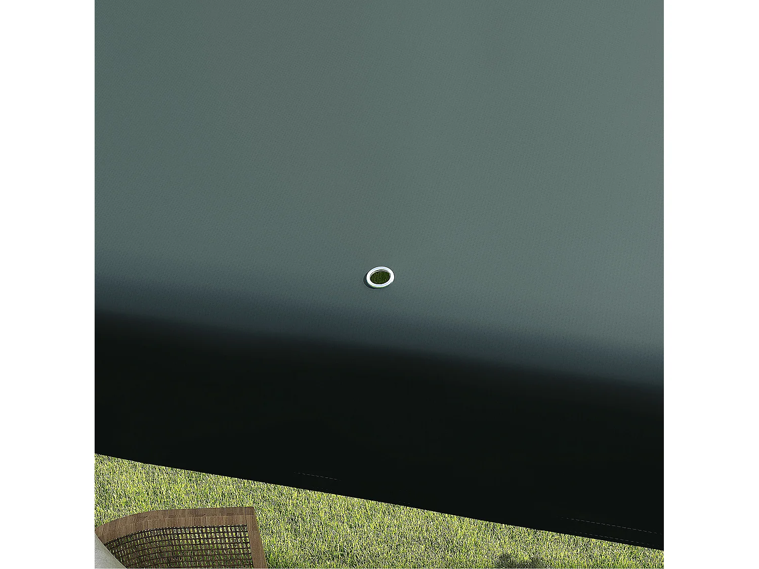 Gazebo da giardino con viti e corde in acciaio pe verde scuro