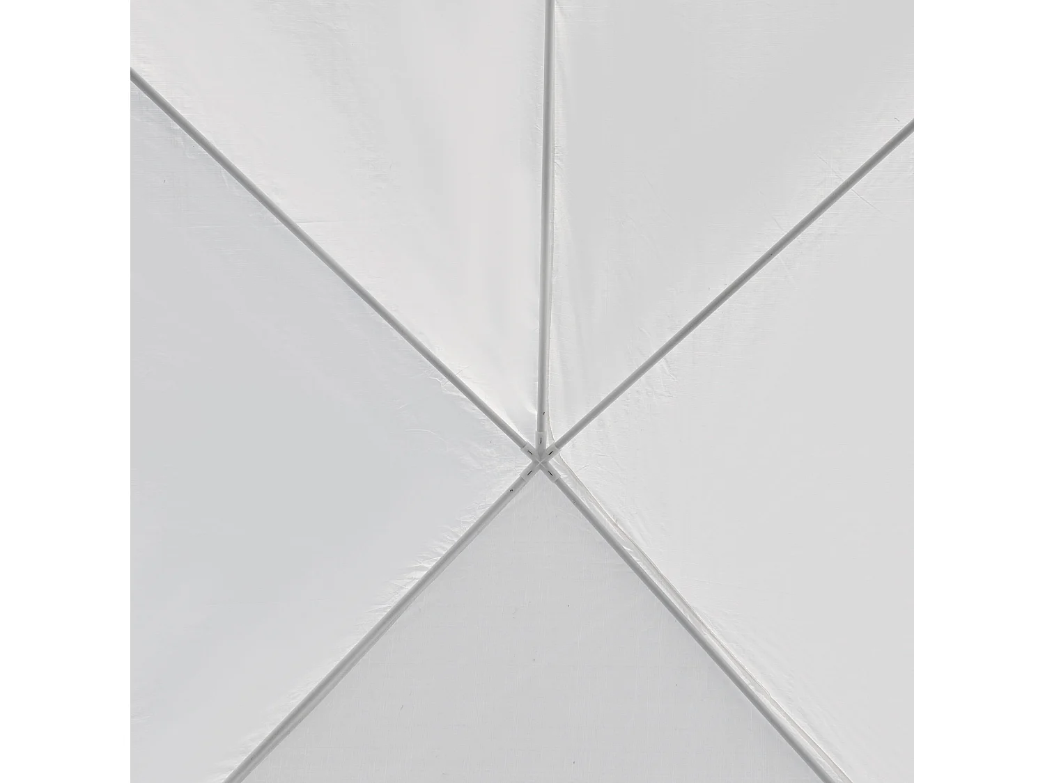 Tendone per feste 6x3m con pareti rimovibili e finestre bianco