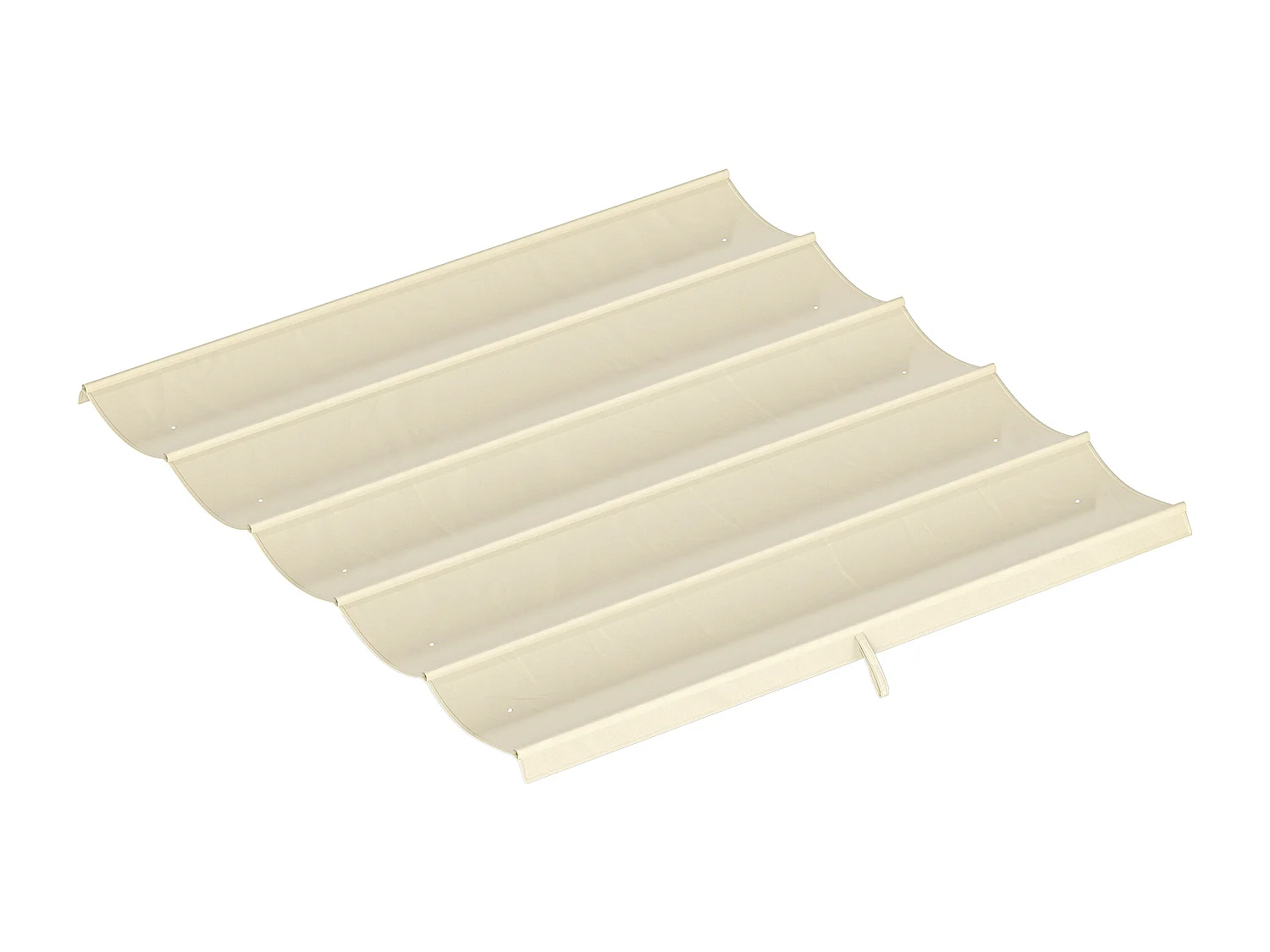 Tetto di ricambio per gazebo pergola 3x3 m poliestere bianco crema