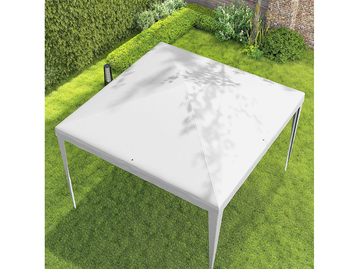 Gazebo da giardino 3x3m portatile anti uv bianco