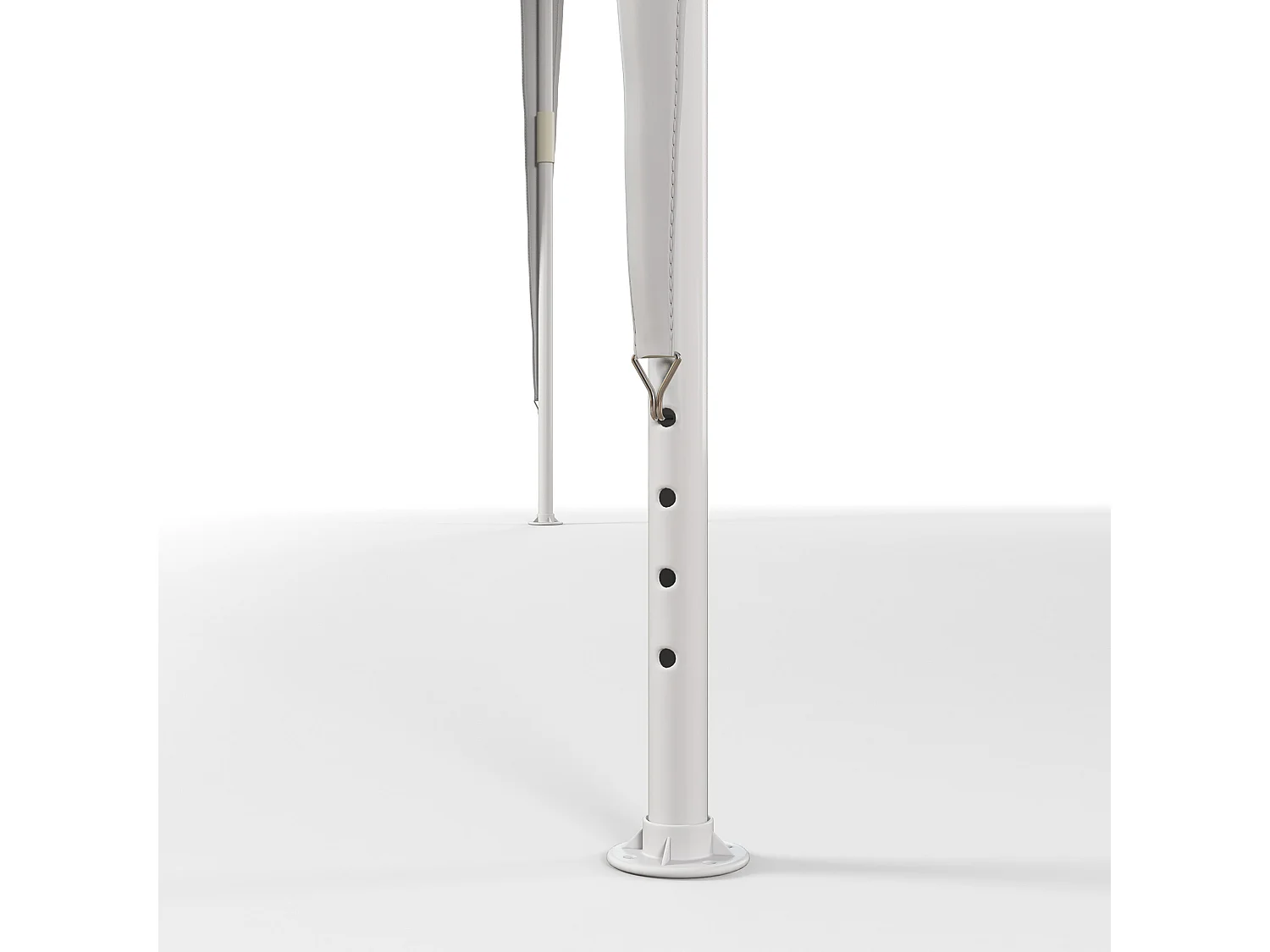 Gazebo da giardino 3x3m portatile anti uv bianco