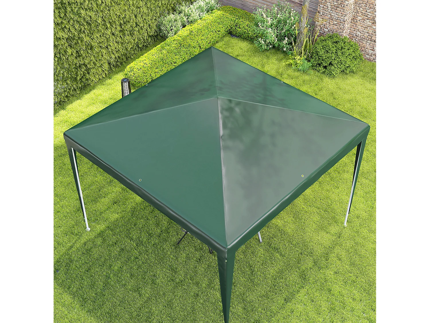 Gazebo da giardino 3x3m e portatile anti uv verde