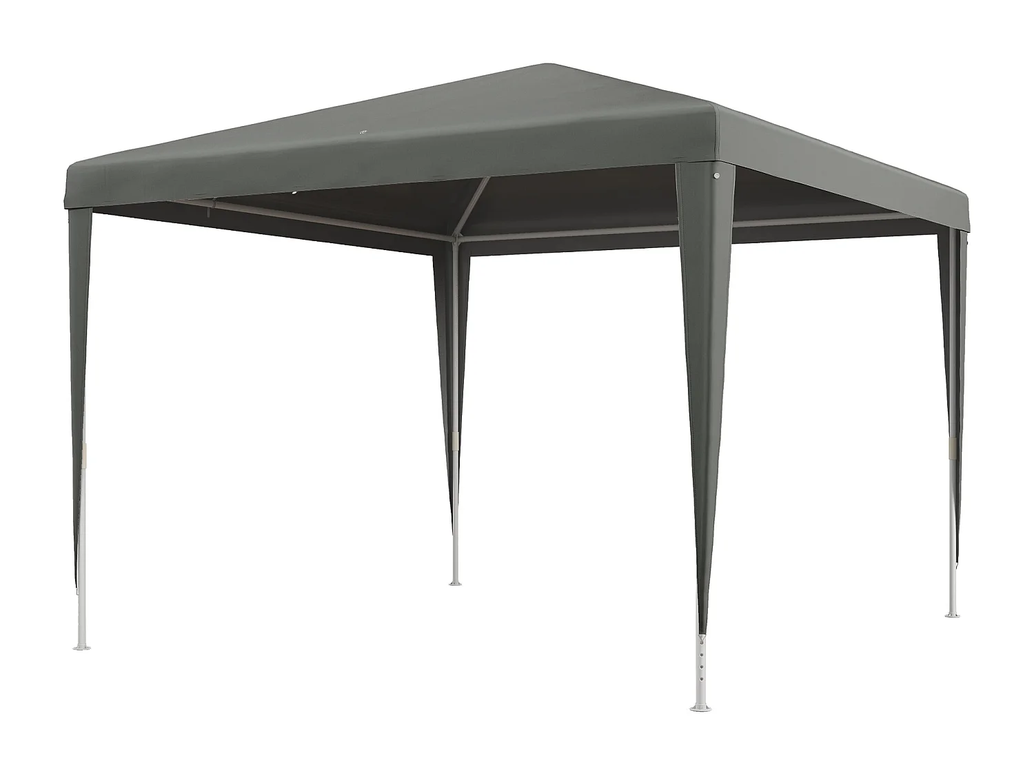 Gazebo da giardino 3x3m pieghevole e portatile anti uv grigio