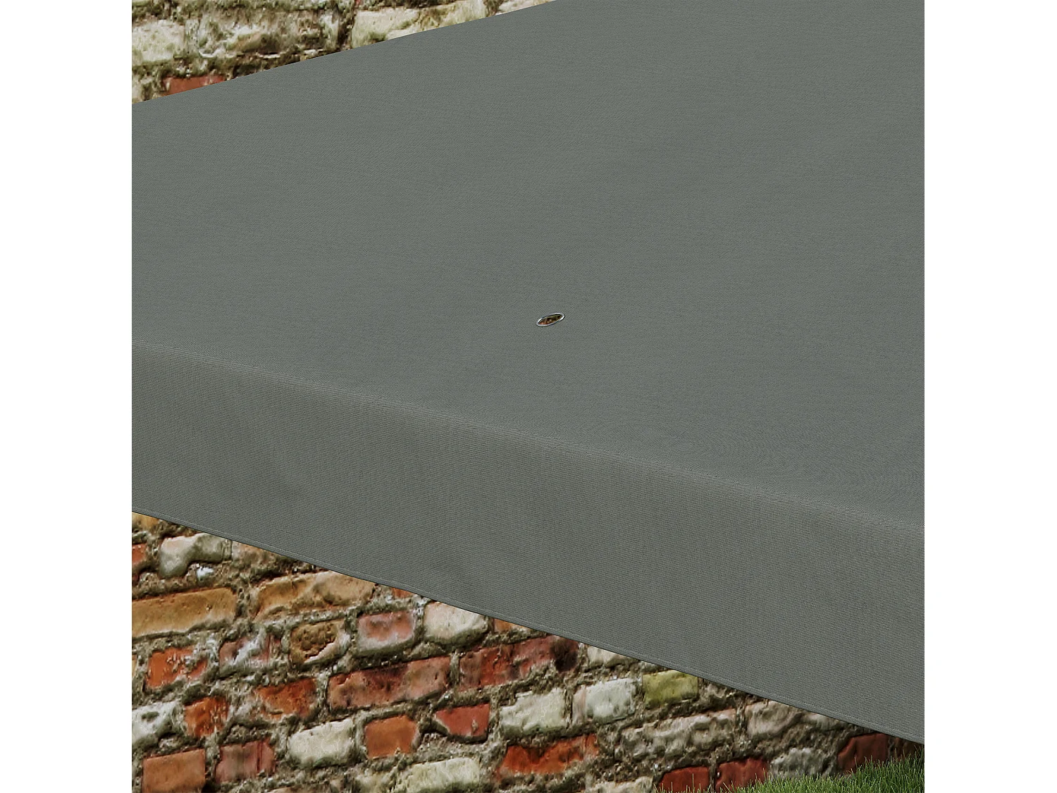 Gazebo da giardino 3x3m pieghevole e portatile anti uv grigio