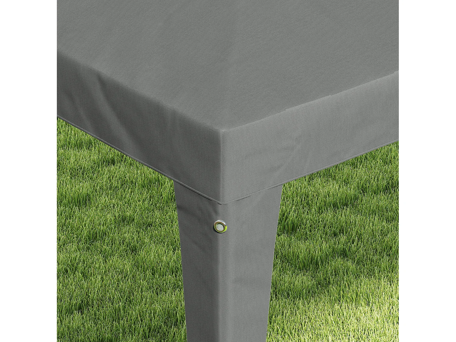 Gazebo da giardino 3x3m pieghevole e portatile anti uv grigio