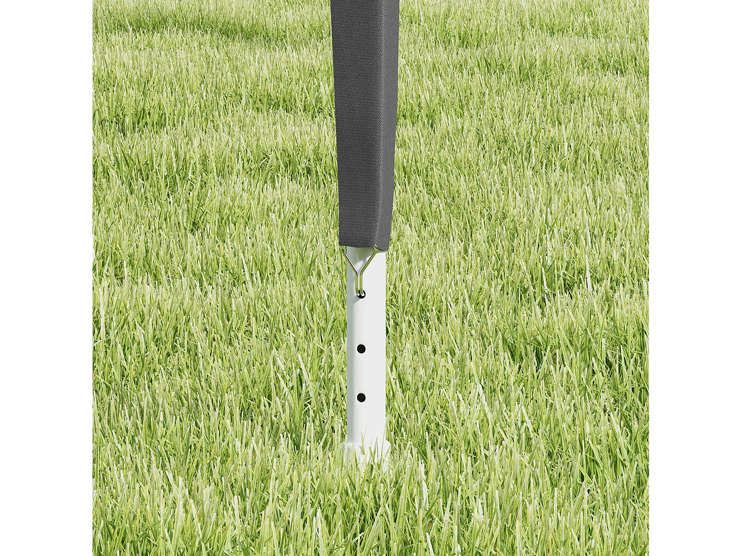 Gazebo da giardino 3x3m pieghevole e portatile anti uv grigio