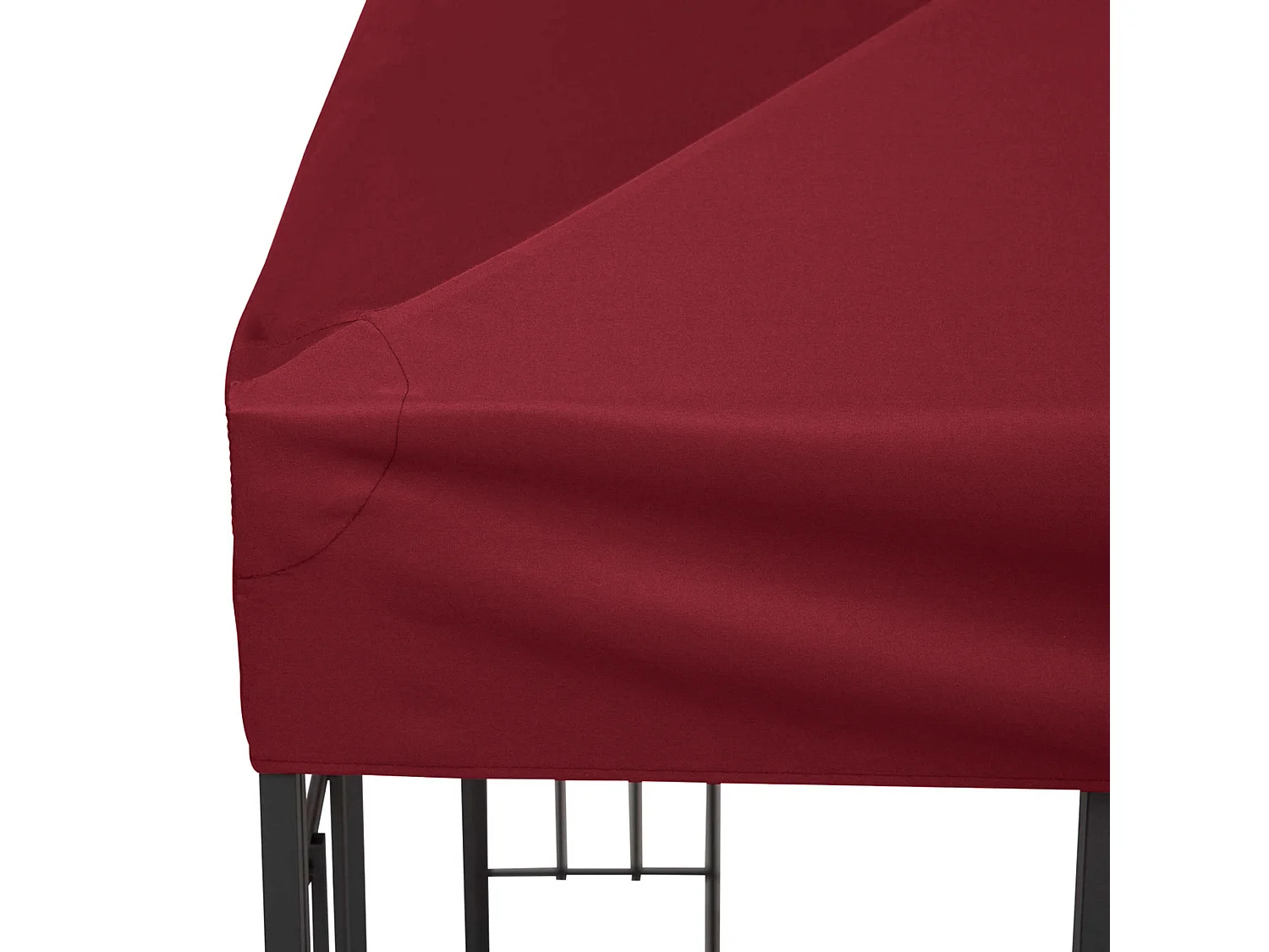 Tetto di ricambio per gazebo 3x3m a 2 livelli e anti uv rosso