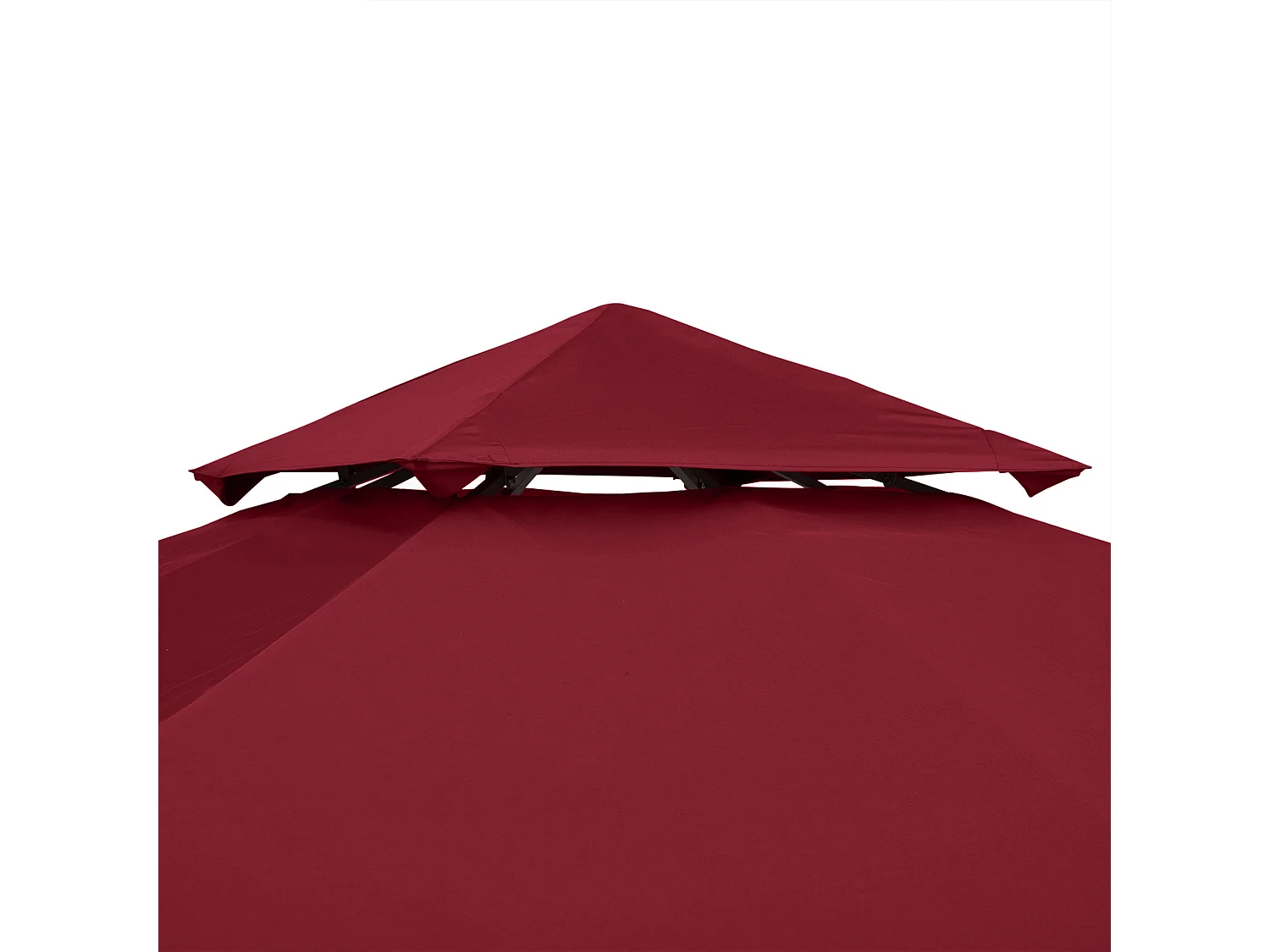 Tetto di ricambio per gazebo 3x3m a 2 livelli e anti uv rosso