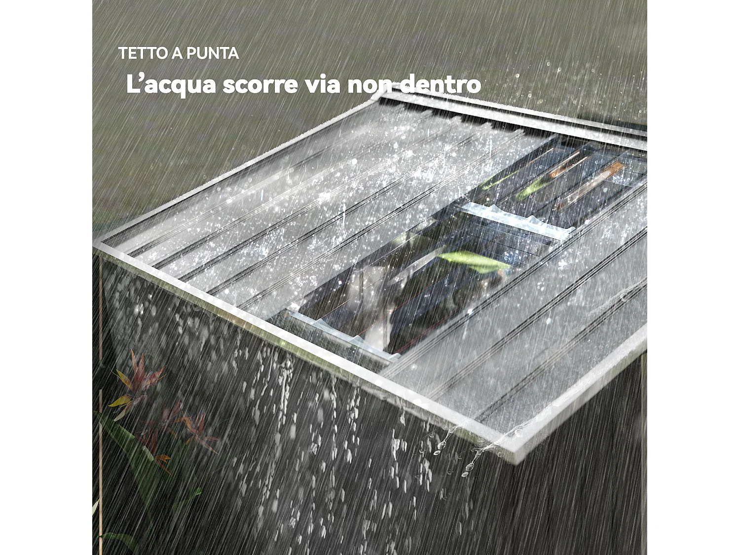 Casetta da giardino in metallo con porta scorrevole grigio scuro