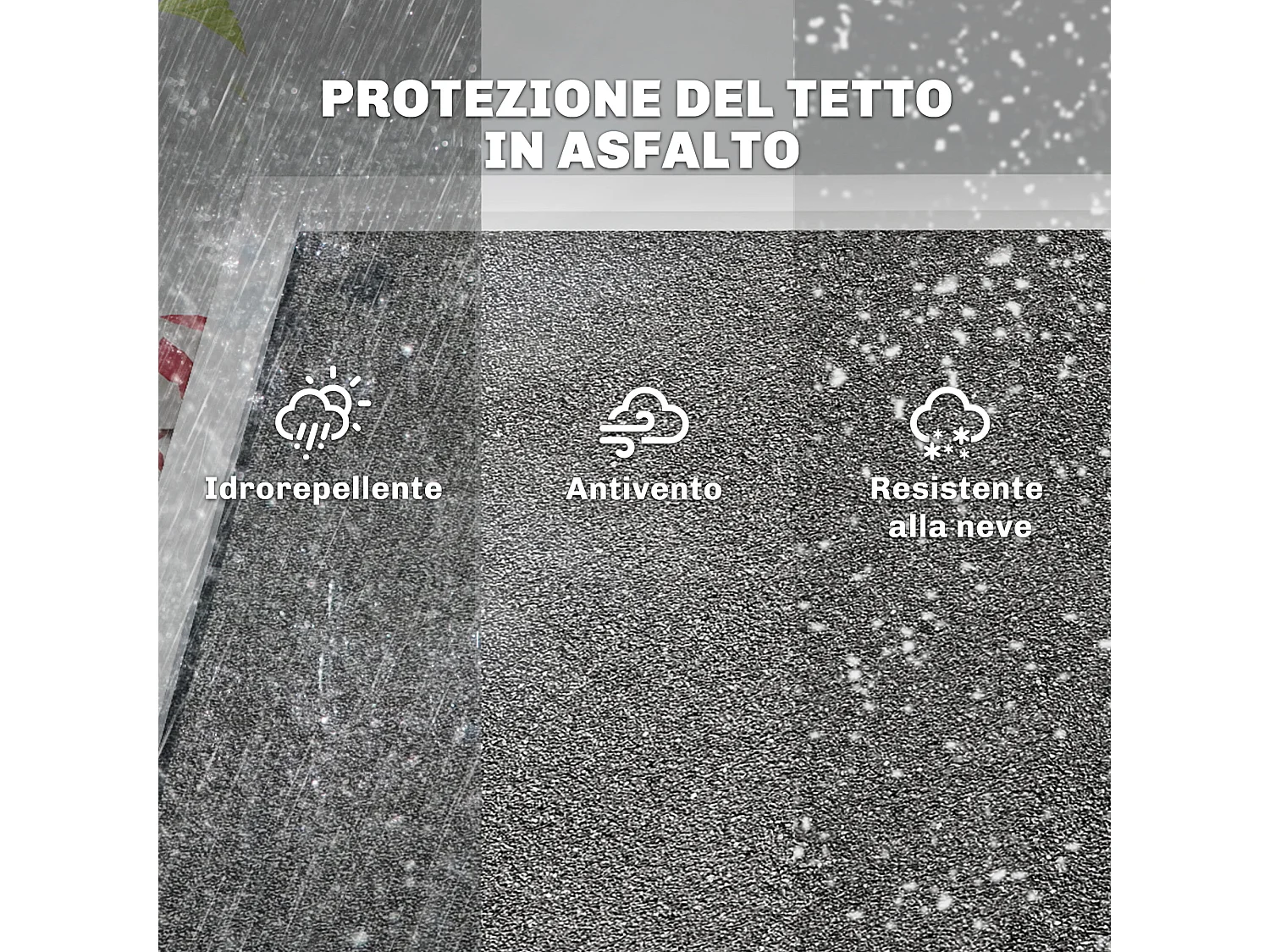 Armadio da esterno con doppia porta in legno bianco e nero