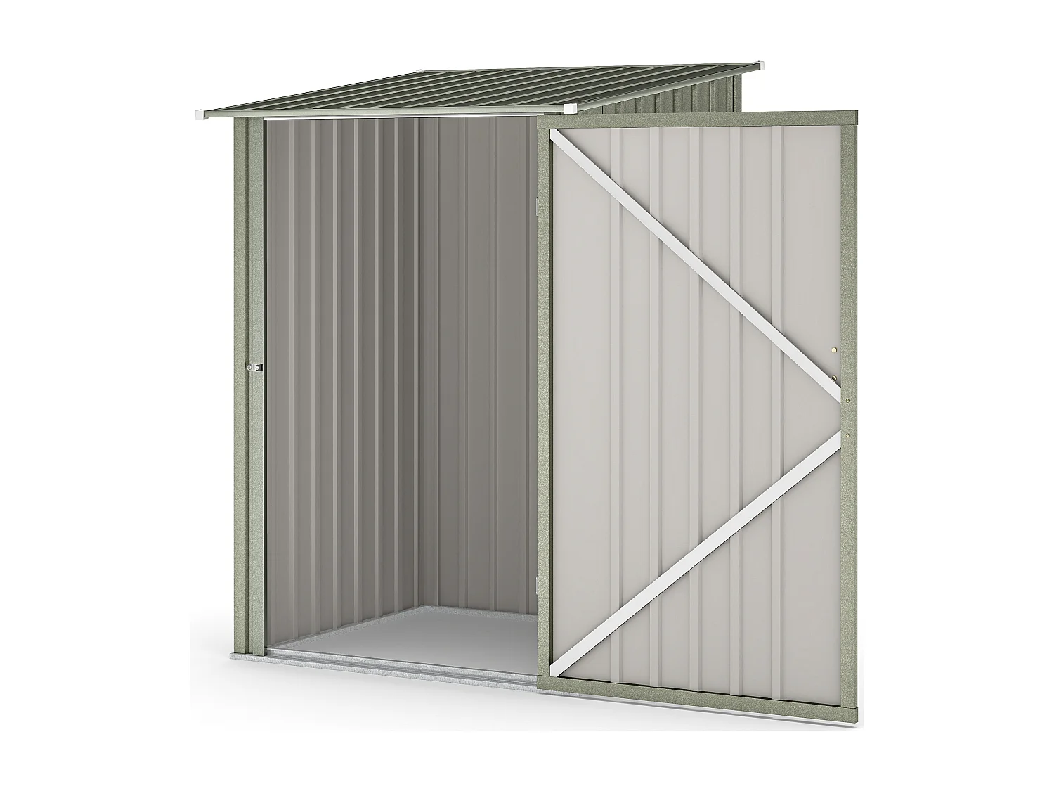 Casetta da giardino in acciaio 100x104x160 cm argento