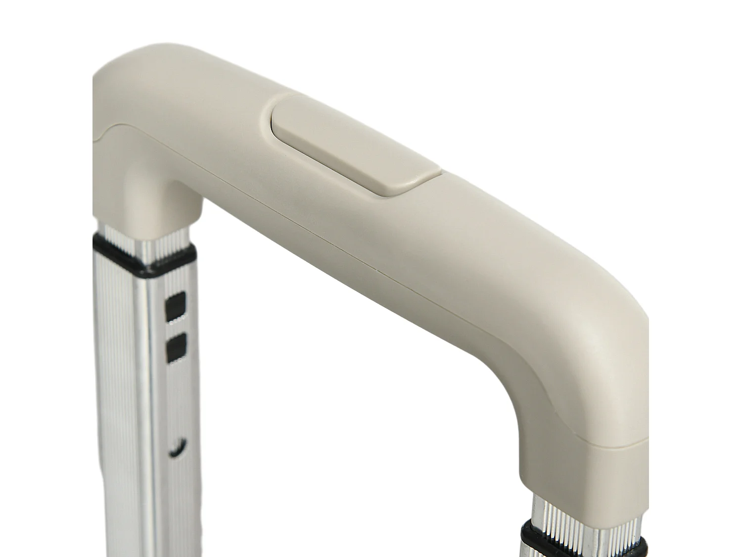 Carrello spesa pieghevole con ruote per scale in alluminio bianco