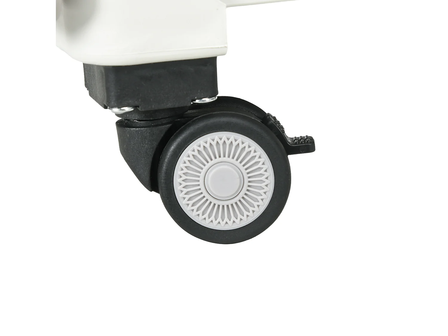 Carrello spesa pieghevole con ruote per scale in alluminio bianco