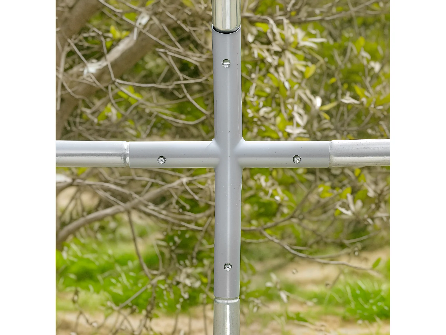 Recinto per galline con copertura anti uv 280x190x197 cm in metallo