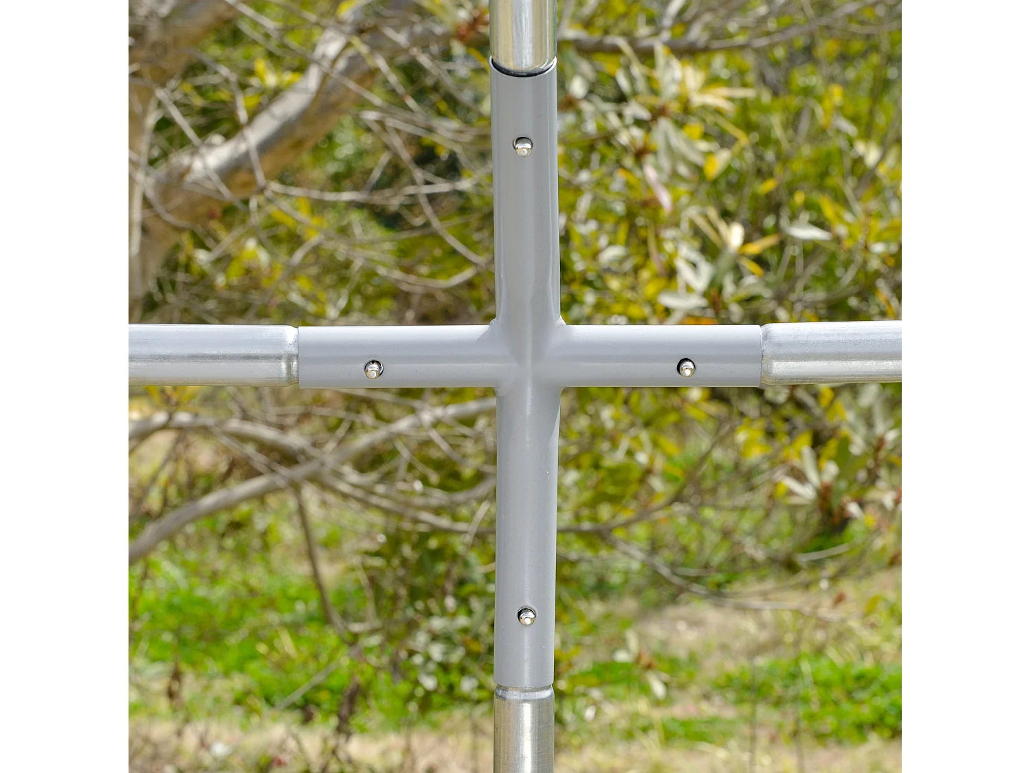 Recinto per galline con copertura anti uv 280x380x197 cm in metallo