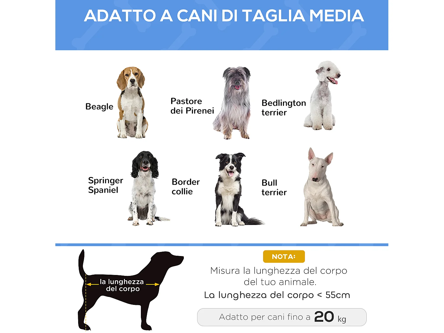 Lettino per cani piccoli rialzato da interno ed esterno nero