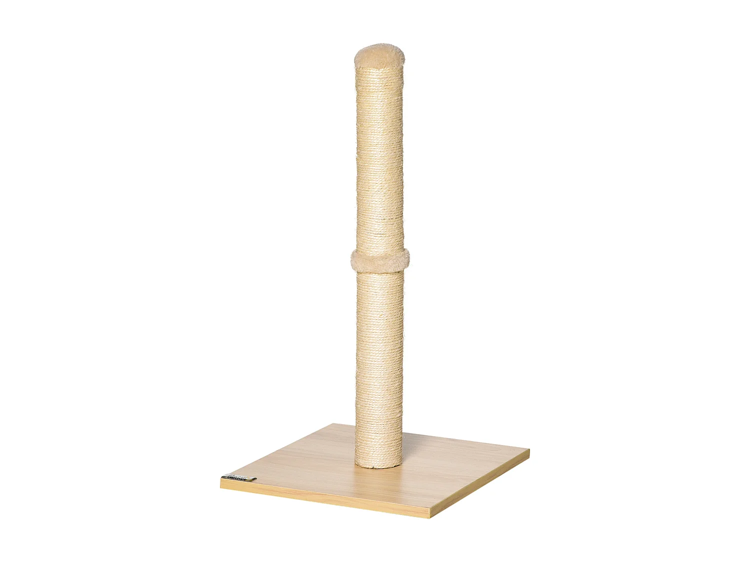 Albero tiragraffi per gatti alto 60 cm con palo in sisal beige