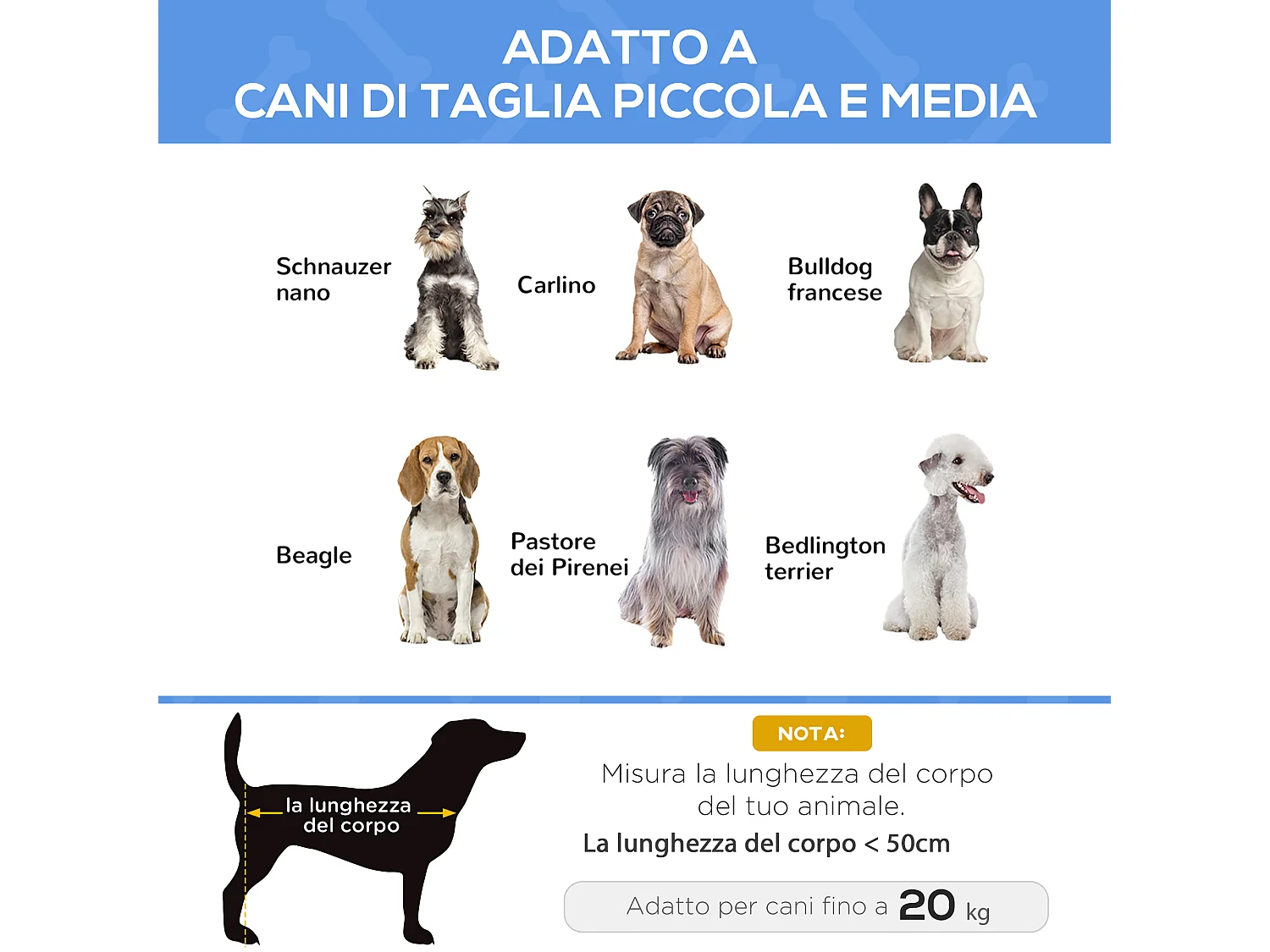Lettino per cani piccoli e medi rialzato da esterno nero
