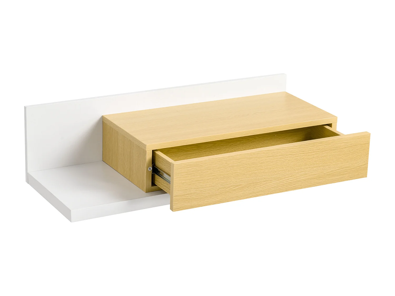 Set mobili da ingresso a parete con specchio 40x70cm e cassetto