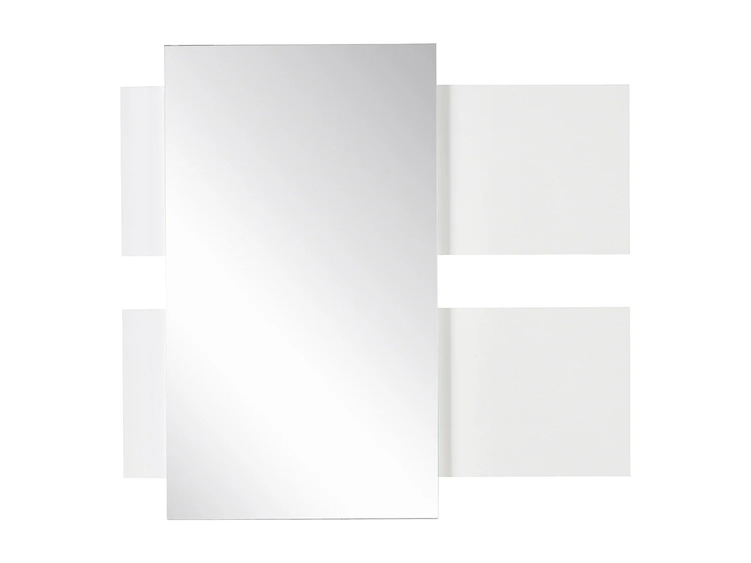 Set mobili da ingresso a parete con specchio 40x70cm e cassetto