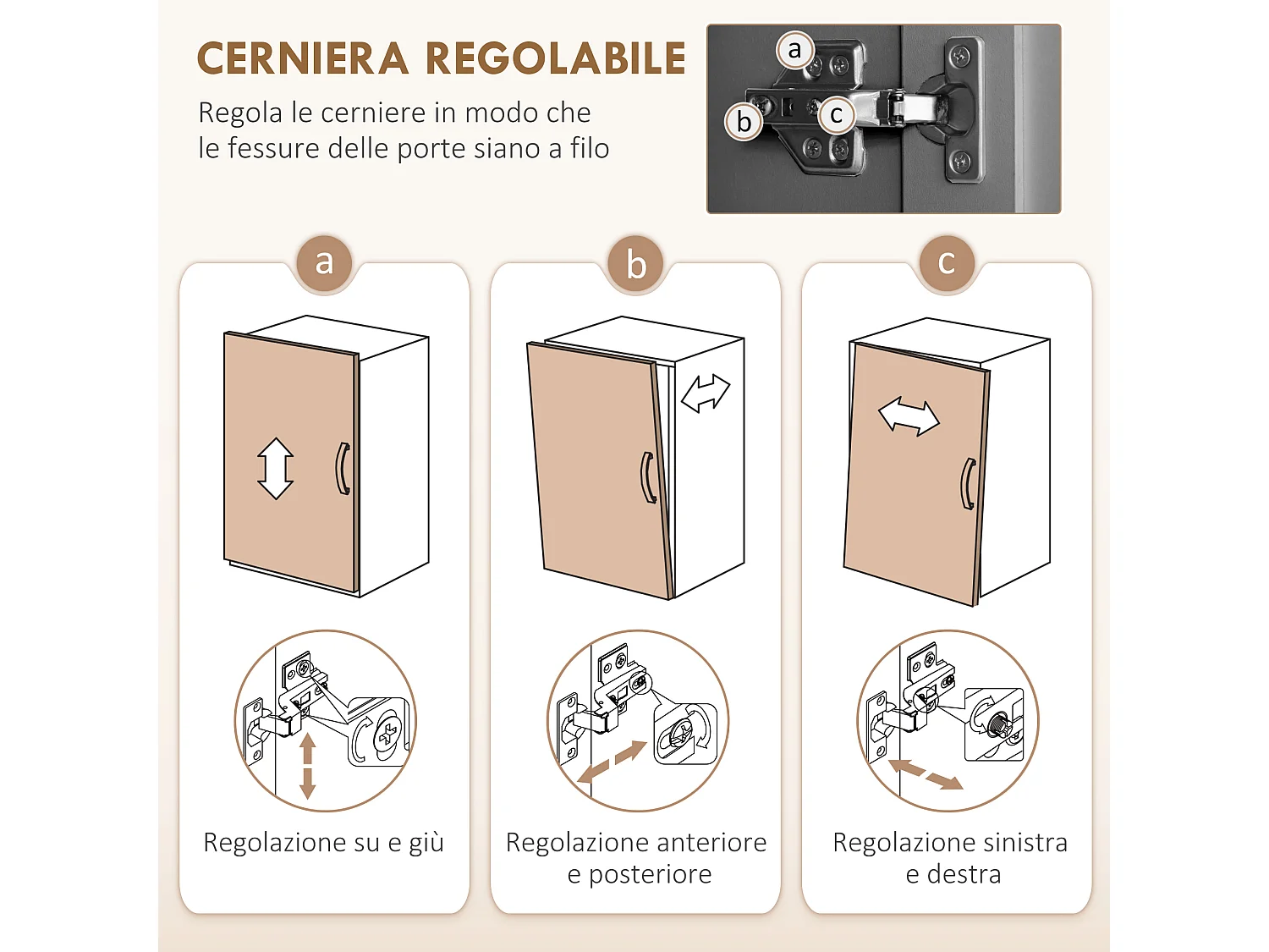 Mobile cucina stile country con mensole regolabili in legno grigio
