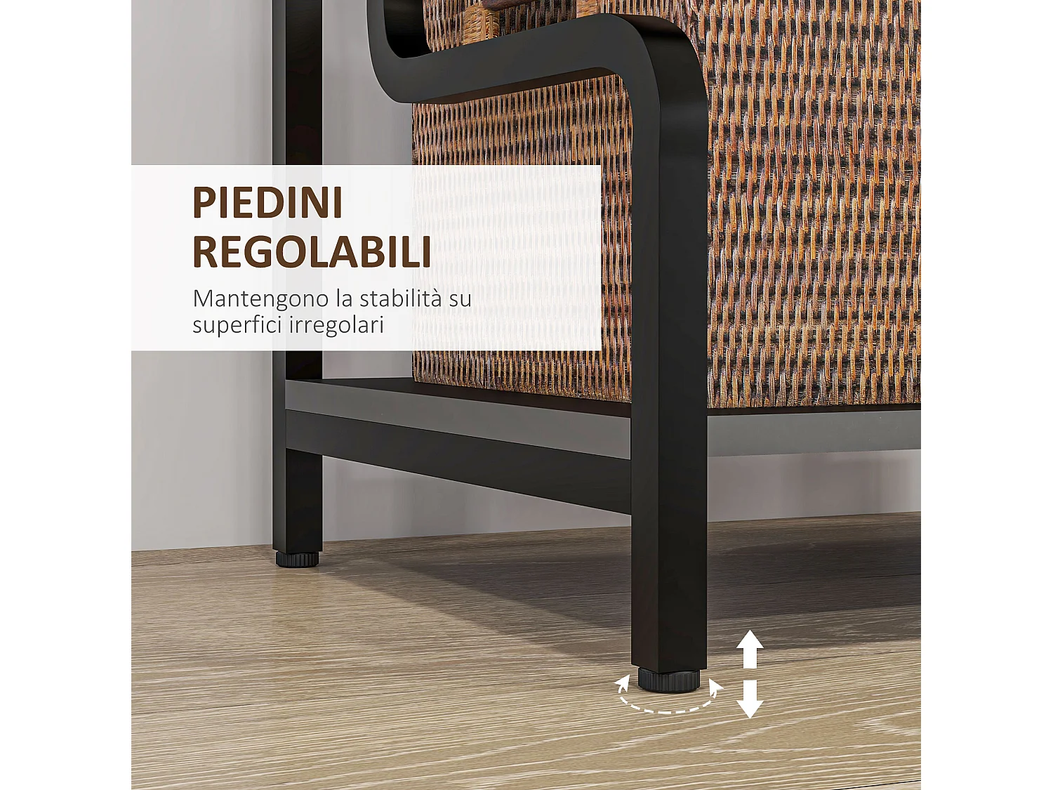 Supporto per stampante a 3 livelli in metallo e truciolato nero